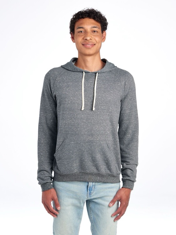 JERZEES Snow Heather Ring-Spun Unisex Raglan Hood 1