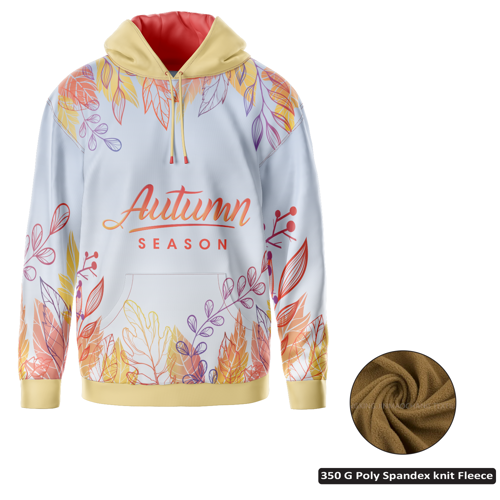 Unisex & Kids' Sublimation 350G Fleece Kangaroo Hoodie - 1