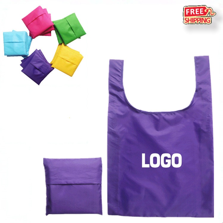 Foldable Polyester Shopping Tote with Pocket 2