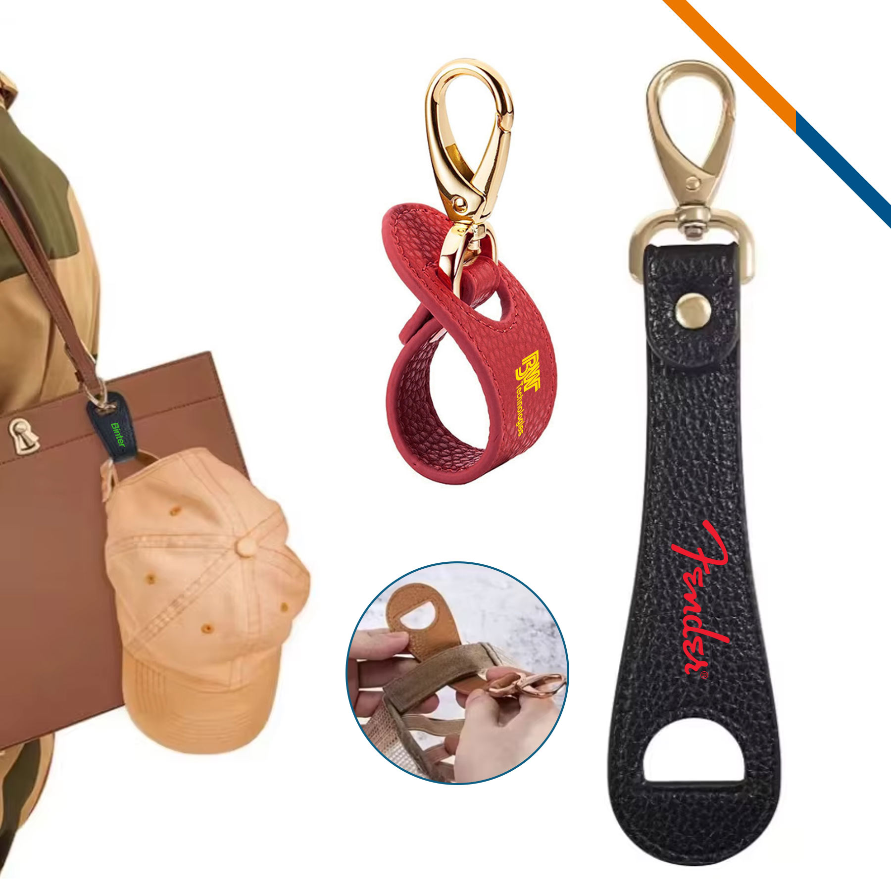 Caphug PU Leather Hat Clip 5