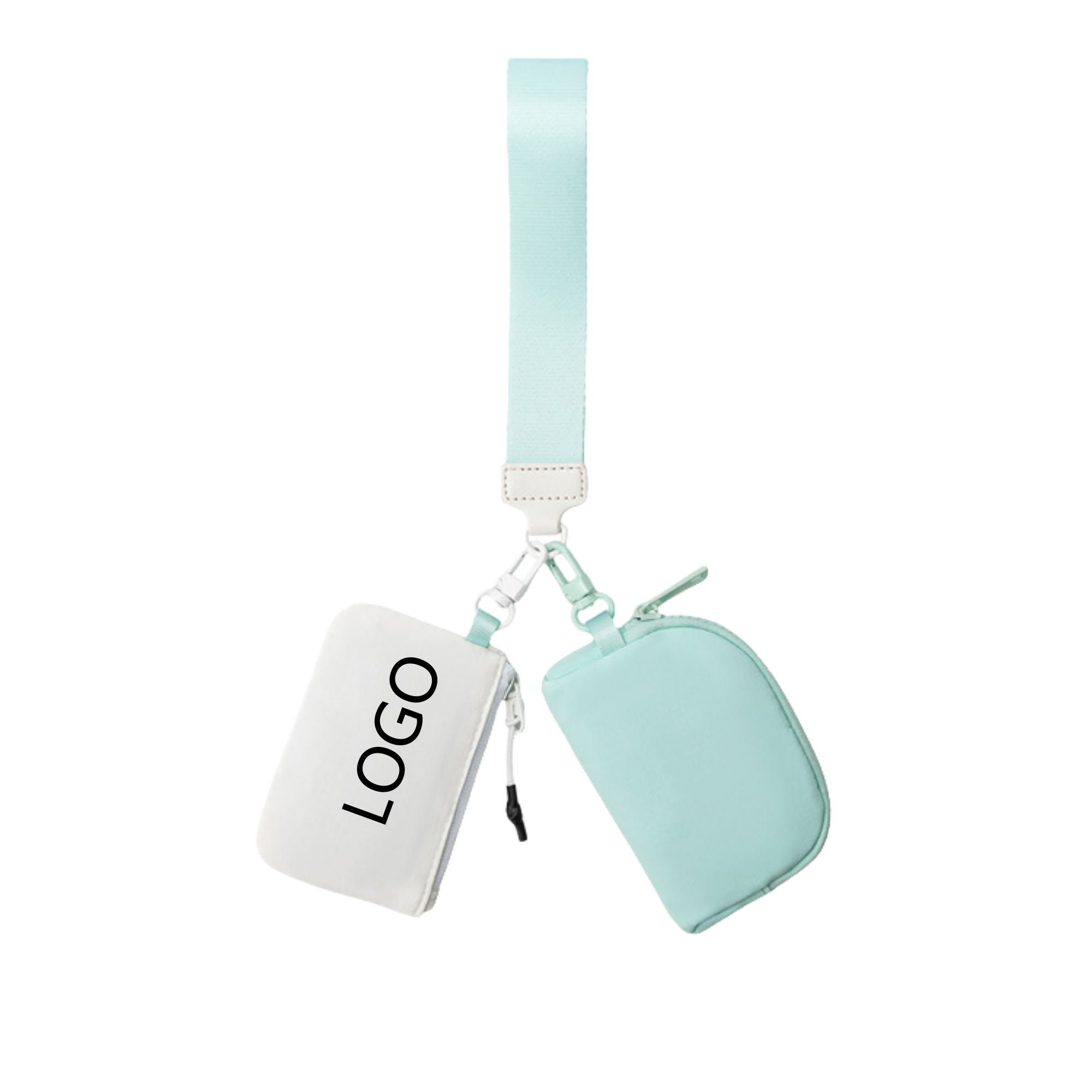 Women Portable Mini Keychain Pouch Wristlet Wallet 7