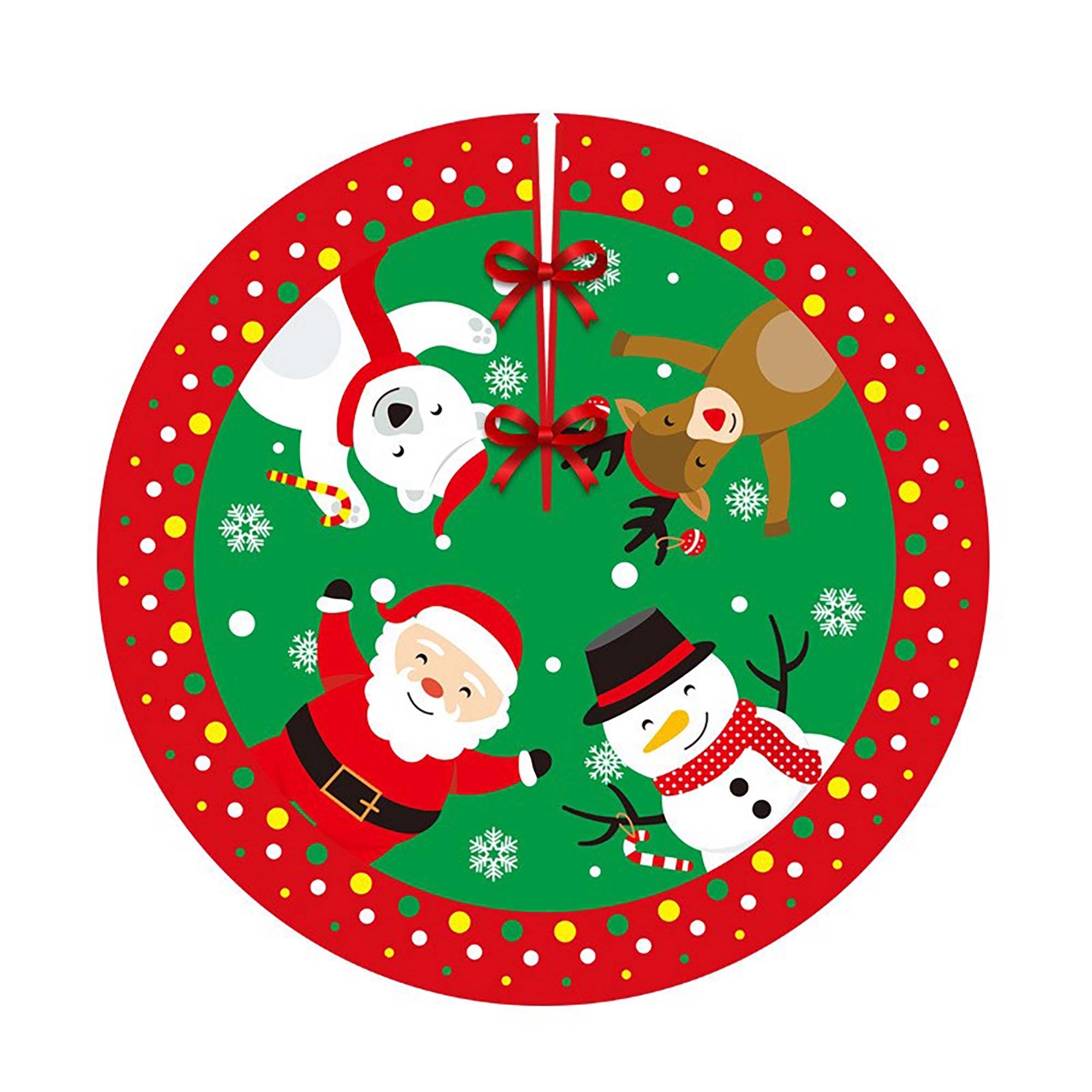Christmas tree printed carpet 3