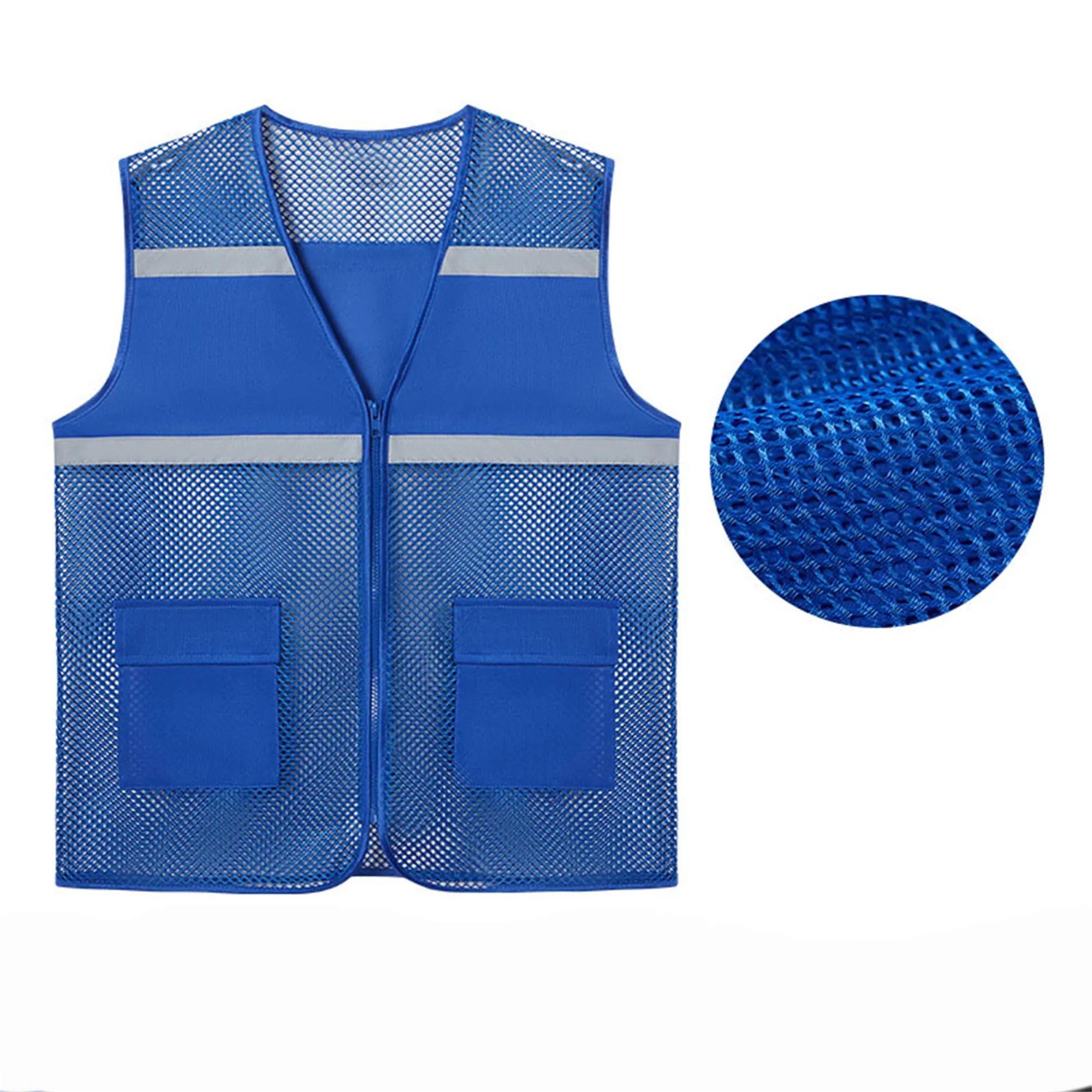 High Visibility Strips Reflective Mesh Vest 3