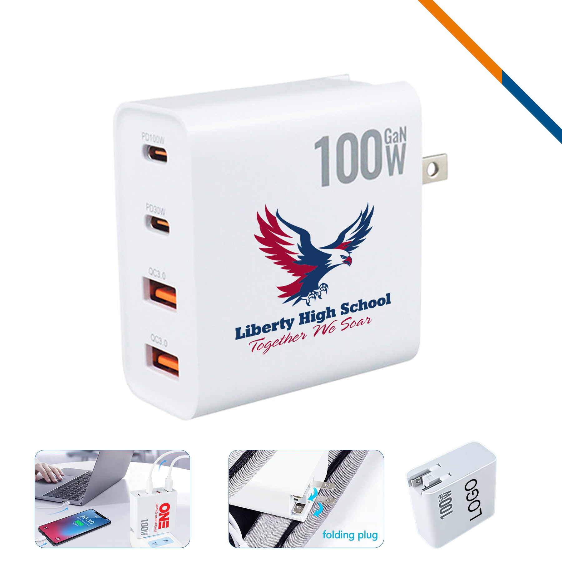 Rosafe 4-Port Wall Charger 2