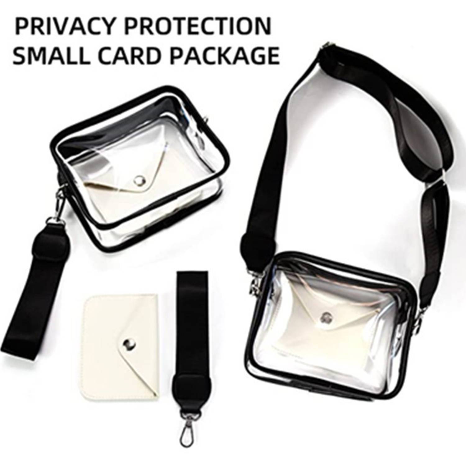 PVC Clear Crossbody shoulder Stadium Bag for Women 5