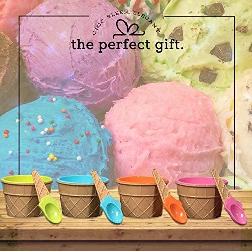 Ice Cream Bowls and Spoons for Summer/Holiday/Parties 5