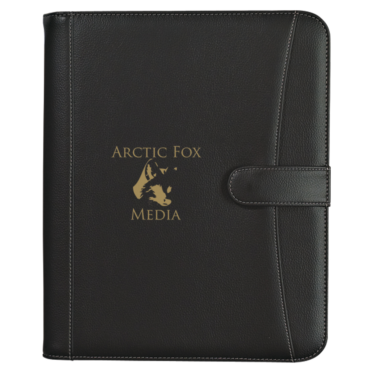 Pebble Grain Zippered Portfolio With Calculator 3