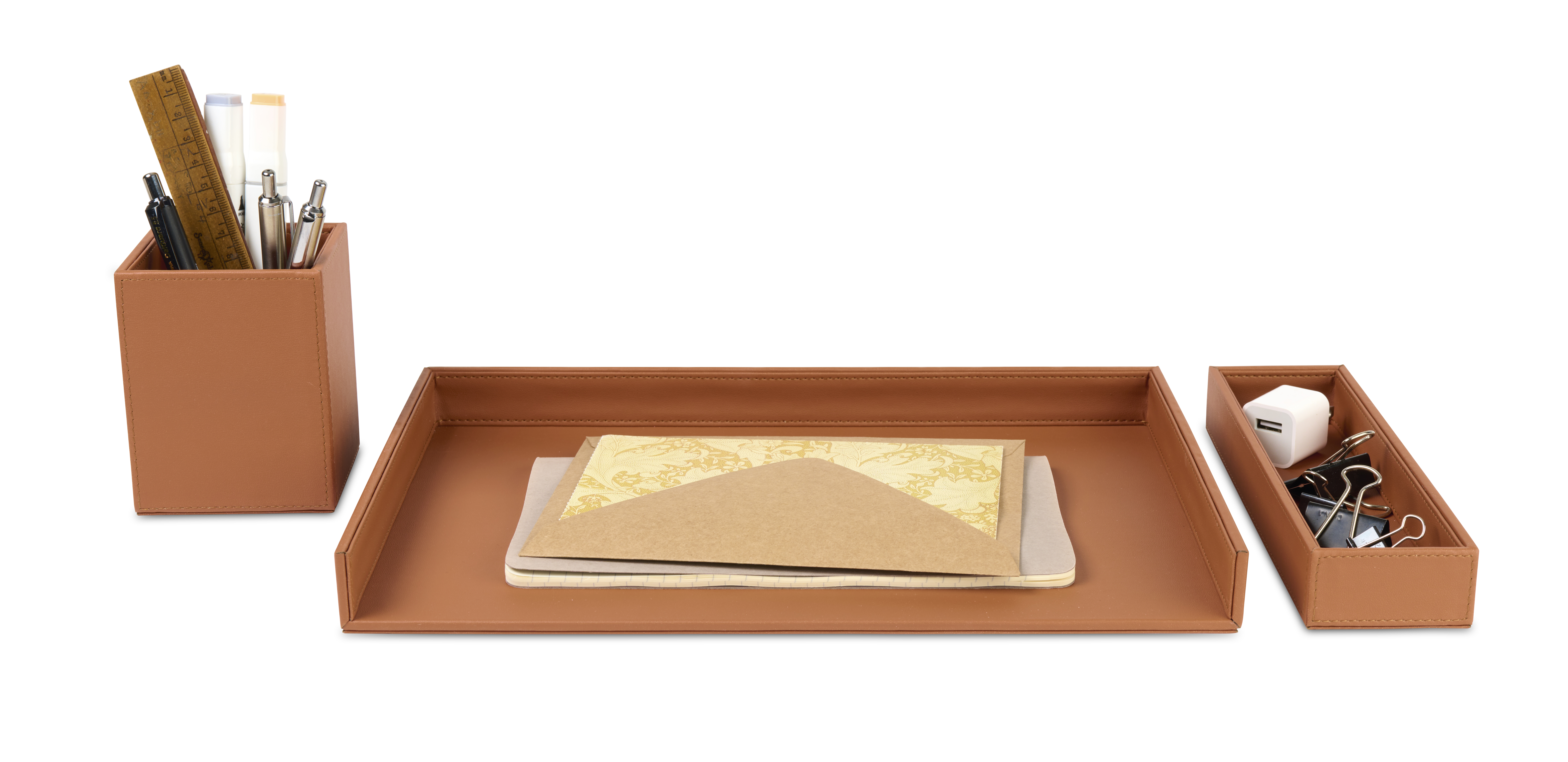 Easton 3 Piece Desktop Organizer Set