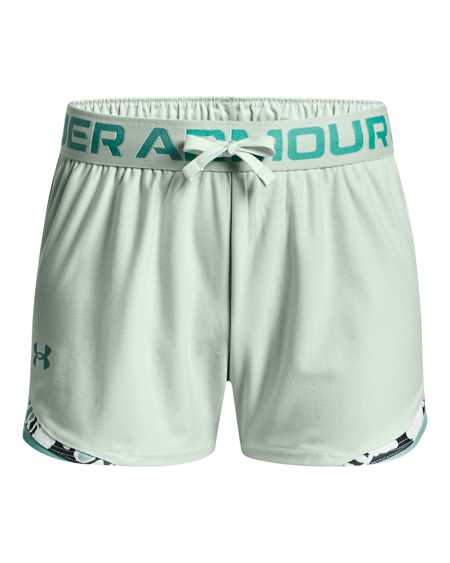 UA Play Up Tri-Color Girls' Shorts 3