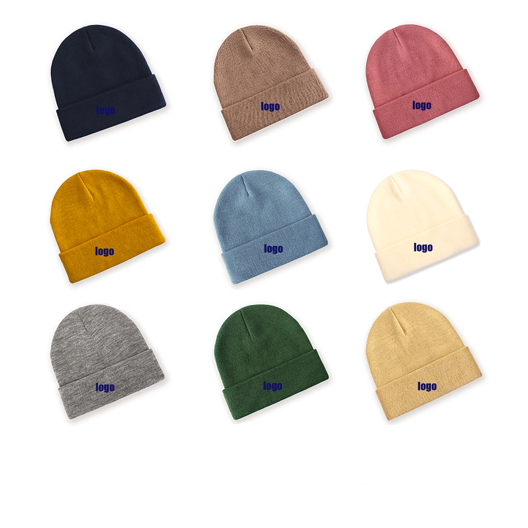 Men's and women's four seasons knitted cap 3