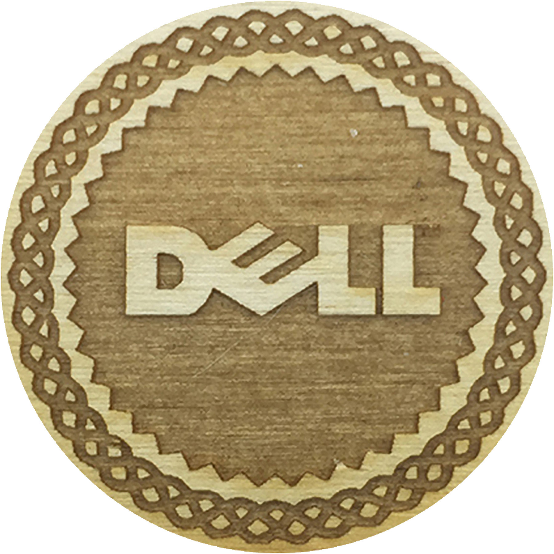 Wood Poker Chips: 1 Side Imprint 2