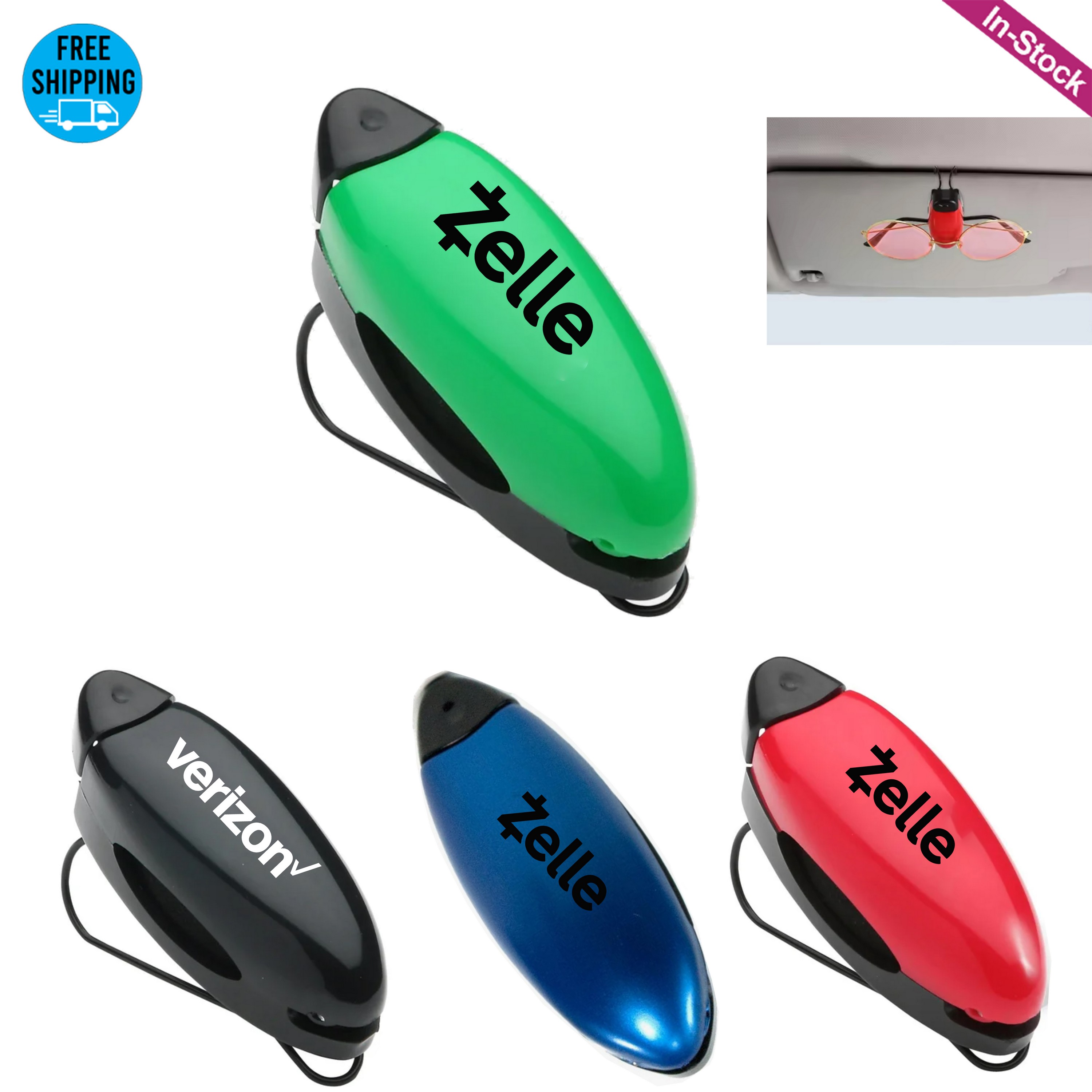 Metallic Sunglasses Clip 3