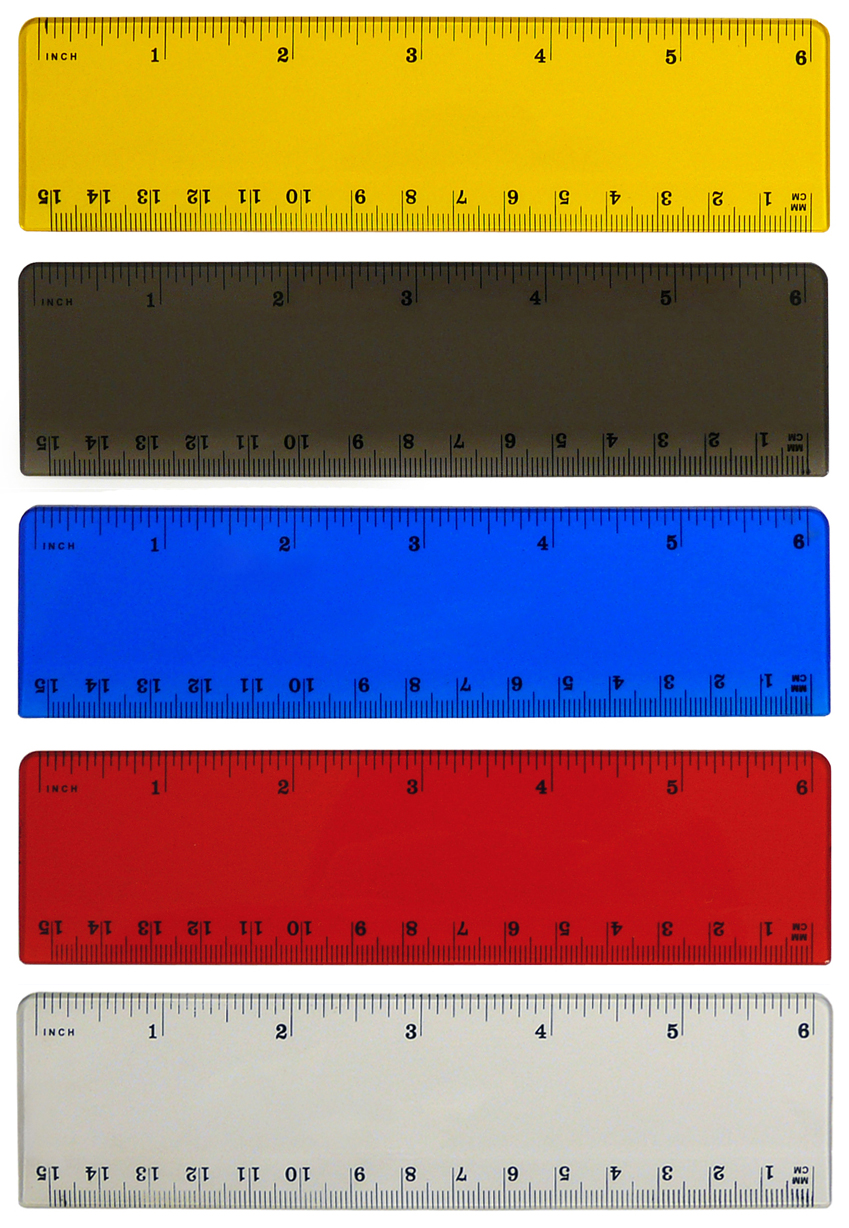 Translucent 6" Ruler 2