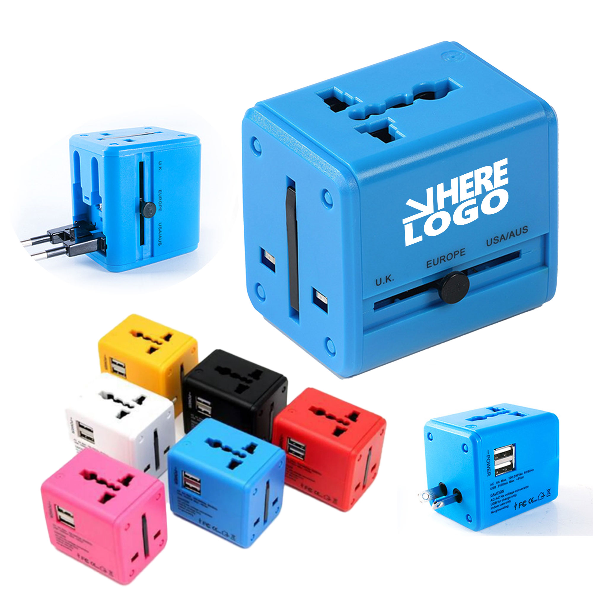 MOQ 20 Travel Adapter Plug 2