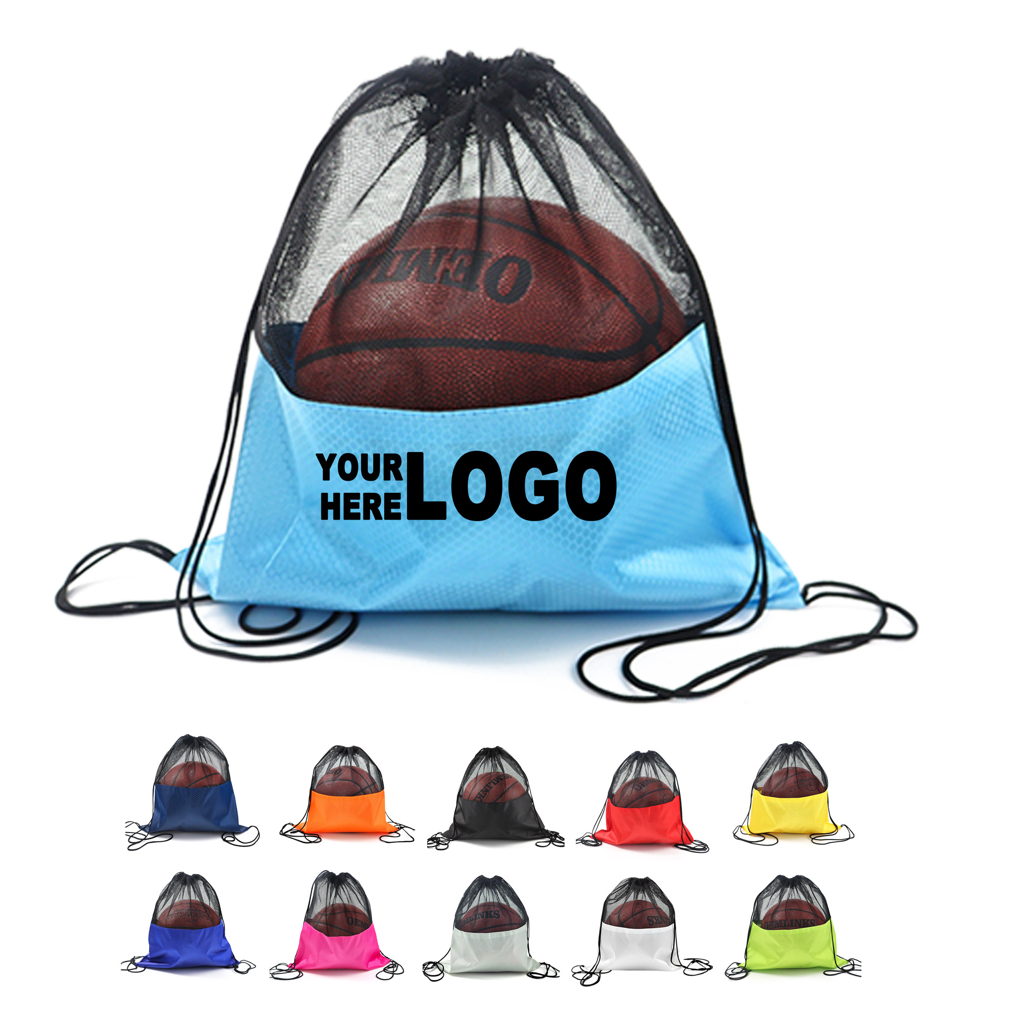 Mesh Drawstring Cinch Bag 2
