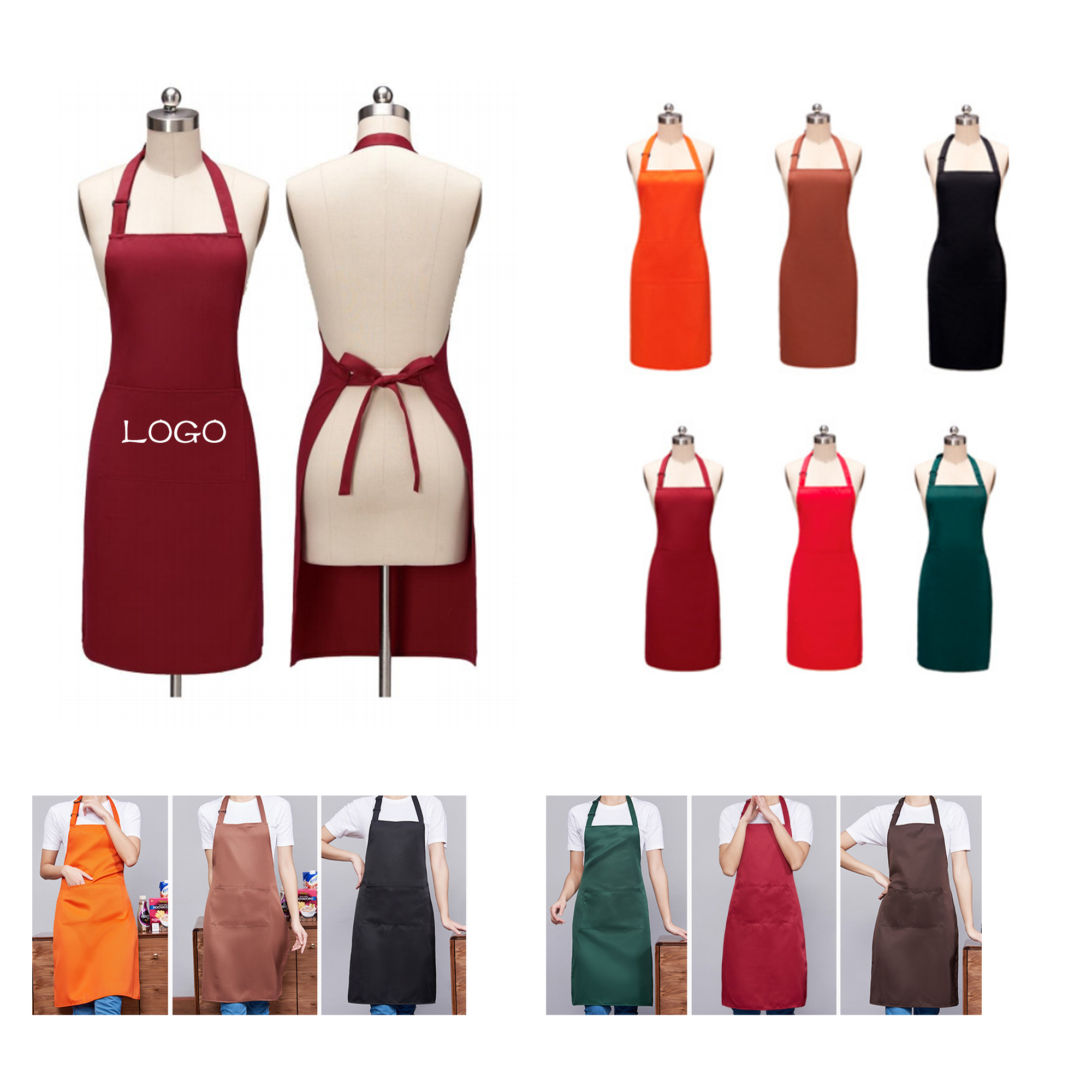 Lightweight Kitchen Polyester Apron 2