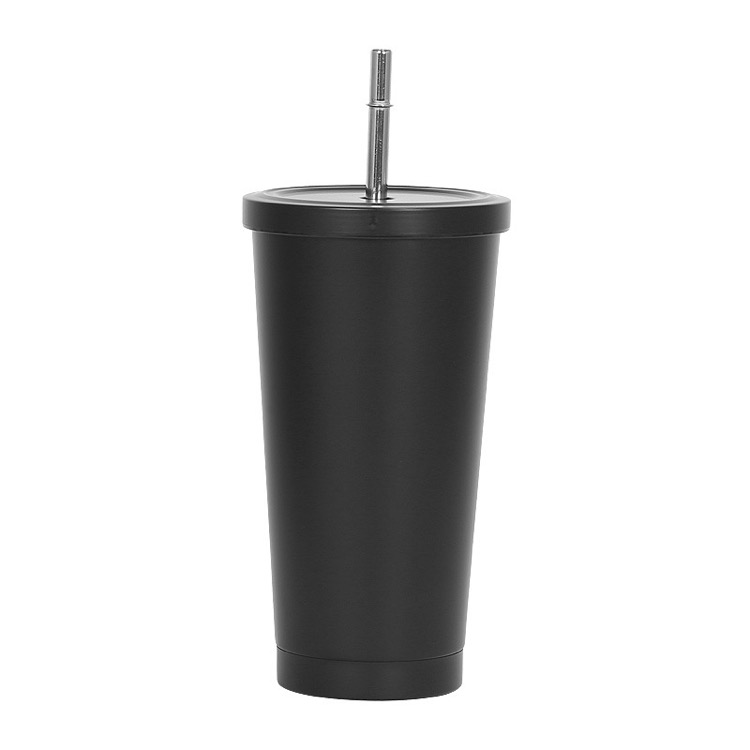 Stainless Steel Straw Thermos Cup 7