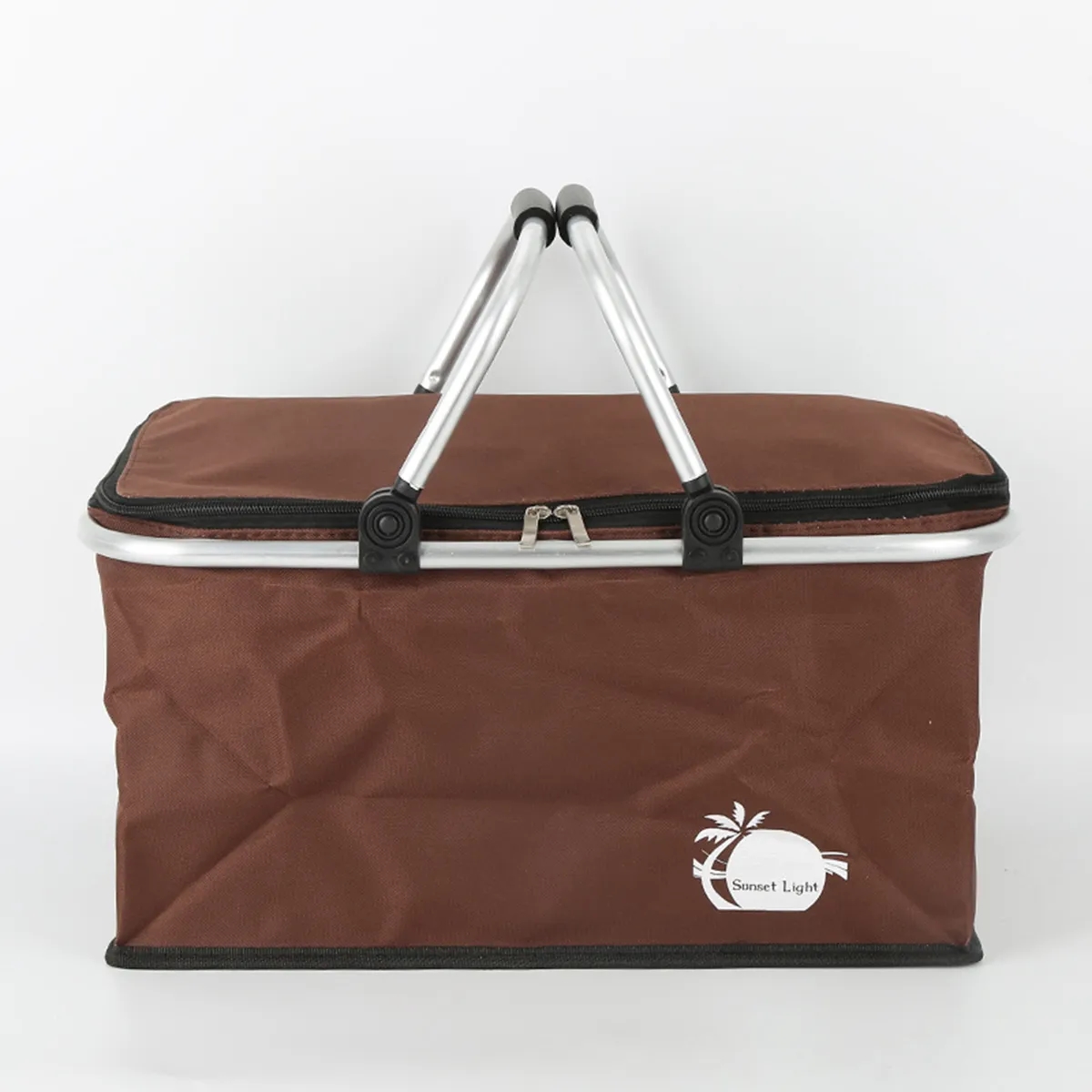 Foldable Picnic Basket With Lid 12