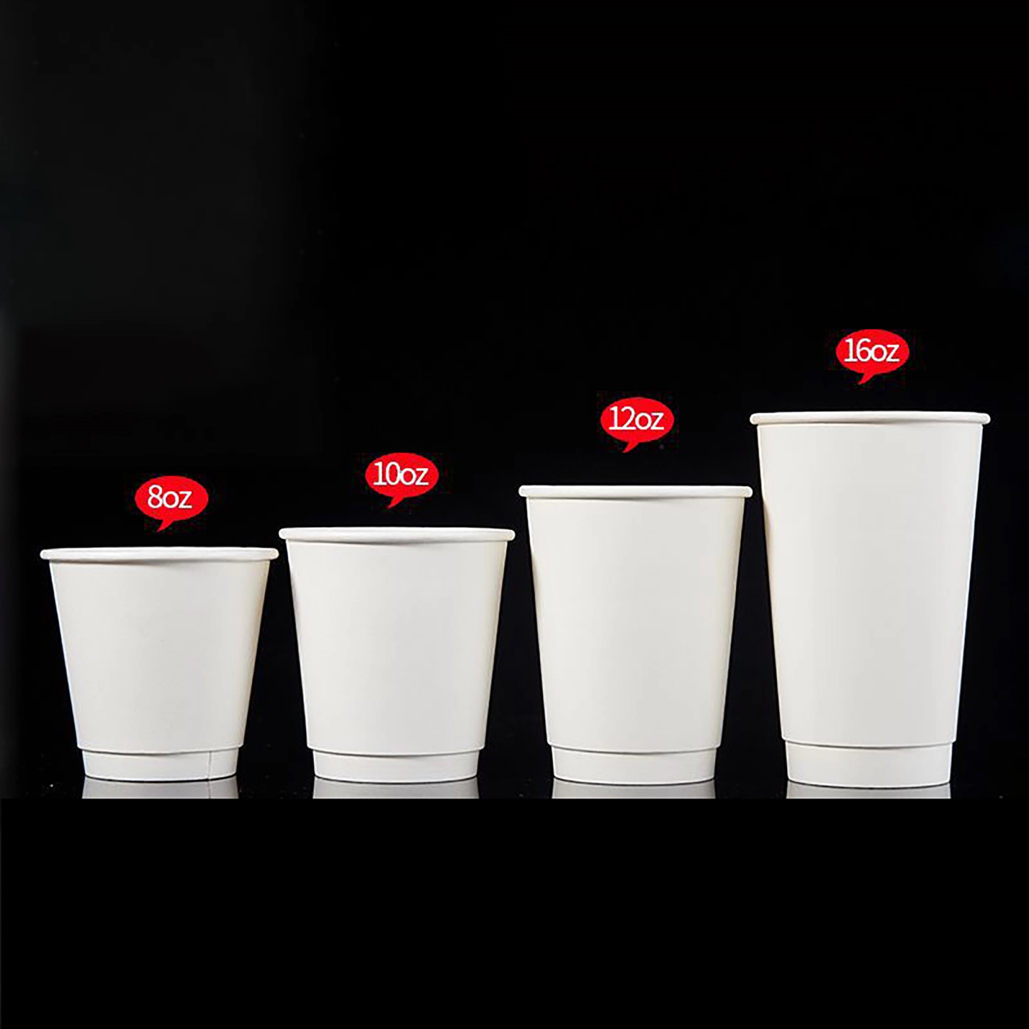 12 Oz Disposable Paper Coffee Cups With Lid 3