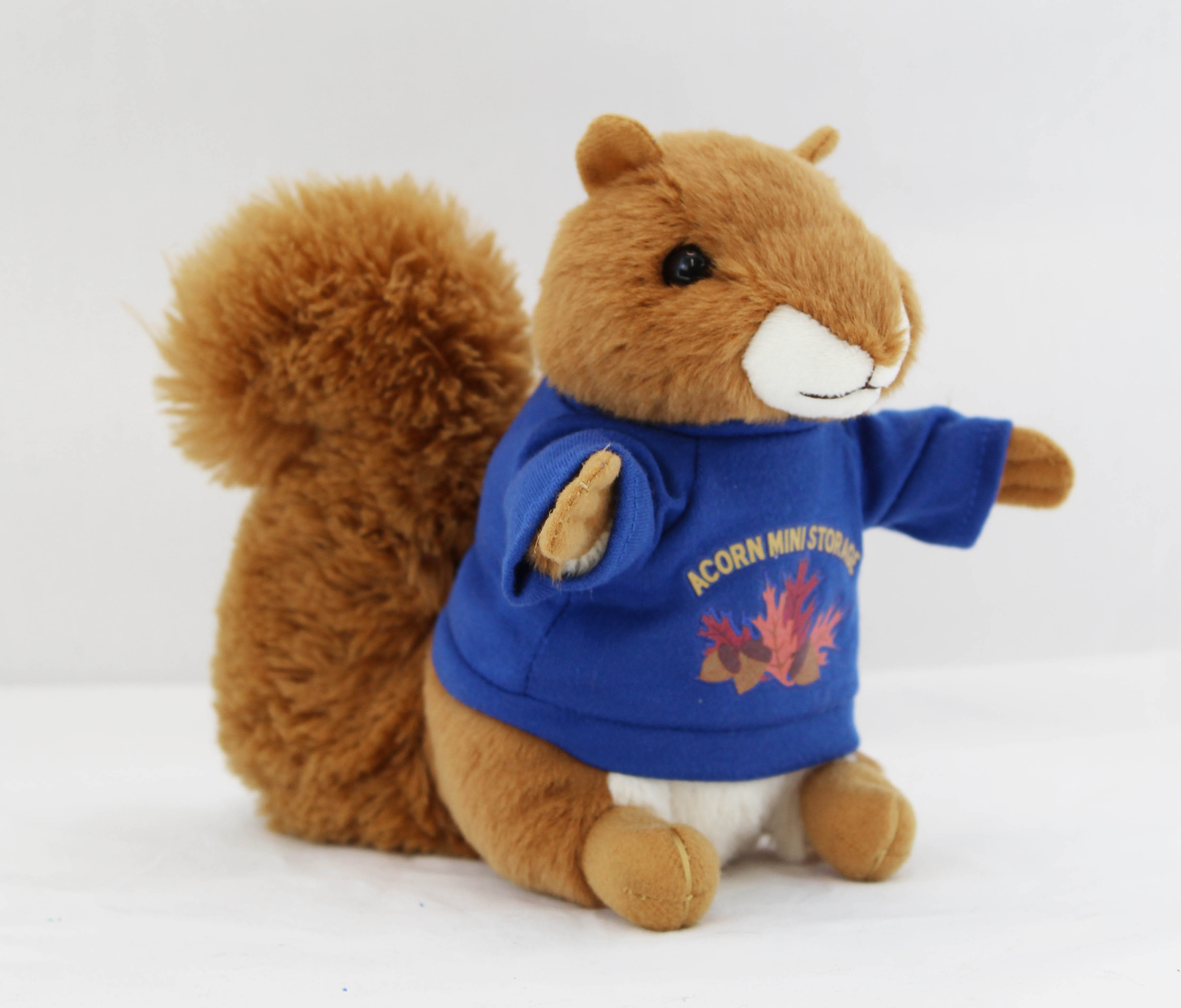 8" Sammy Squirrel with shirt and full color imprint 2