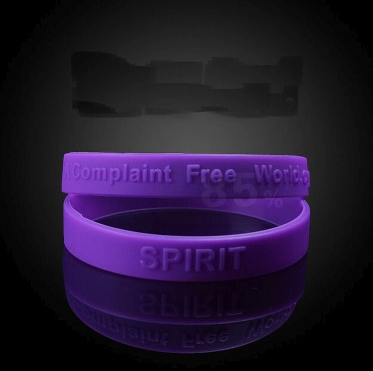 Embossed Logo Silicone Wristband, Silicone Bracelet 2