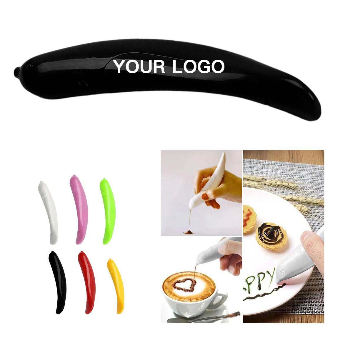 Durable ABS Coffee Art Pen for Baristas and Home Use 2