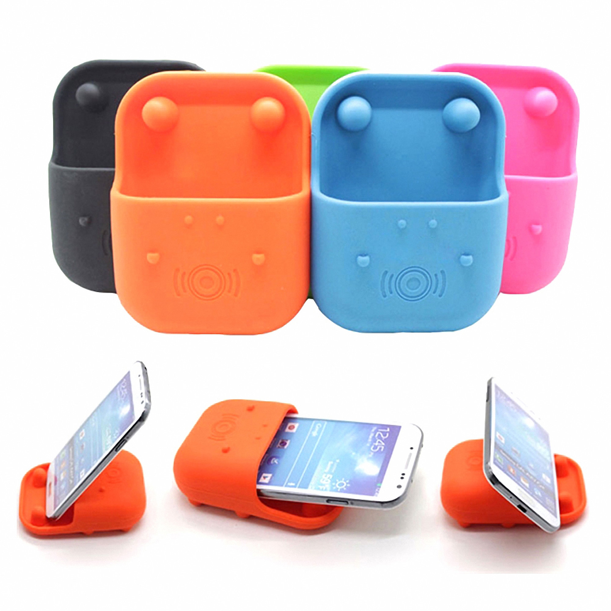 Silicone Hippo Phone Stand and Speaker Amplifier 4