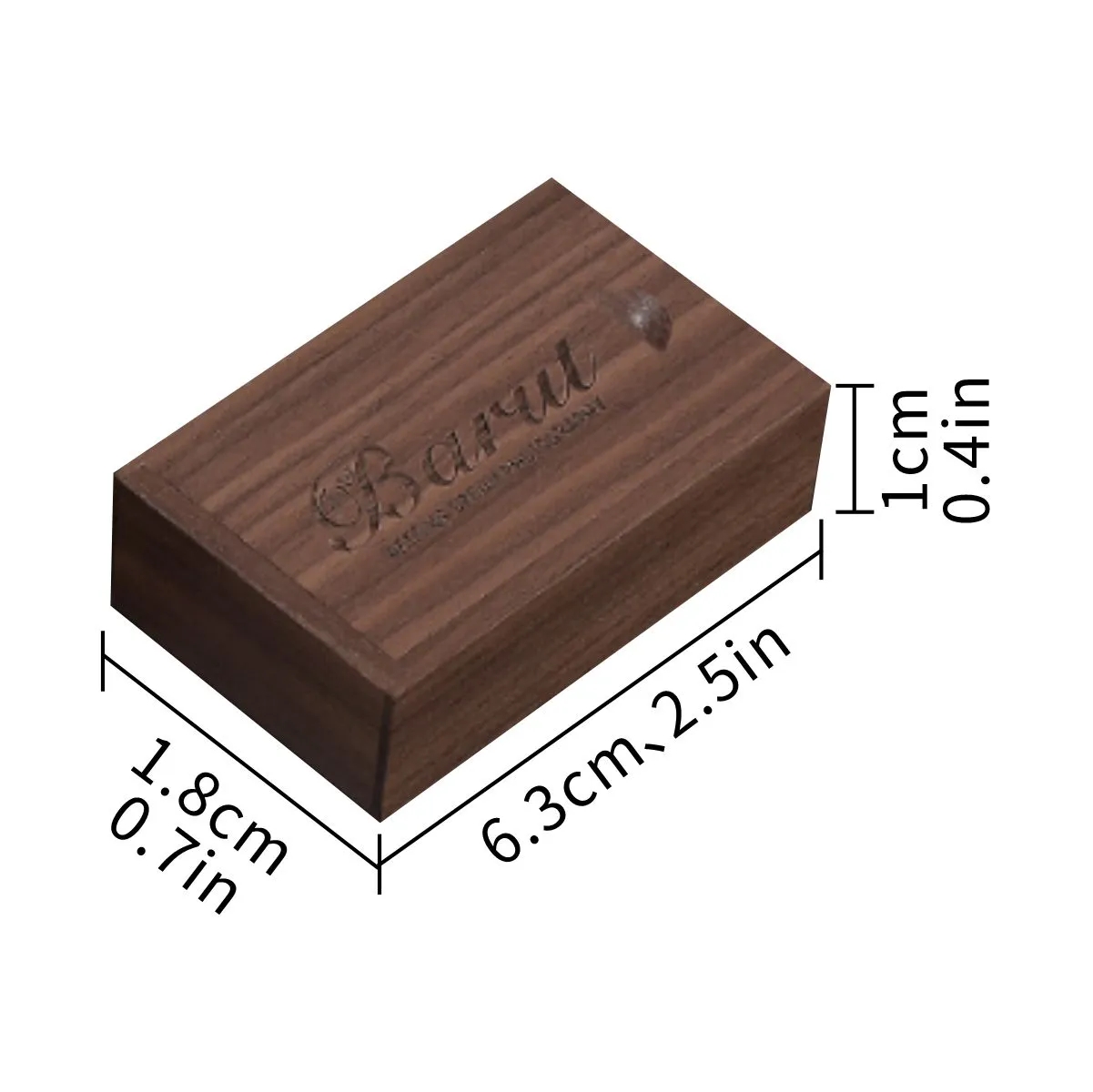 Crystal USB Flash Drive With LED And Wood Cap 4