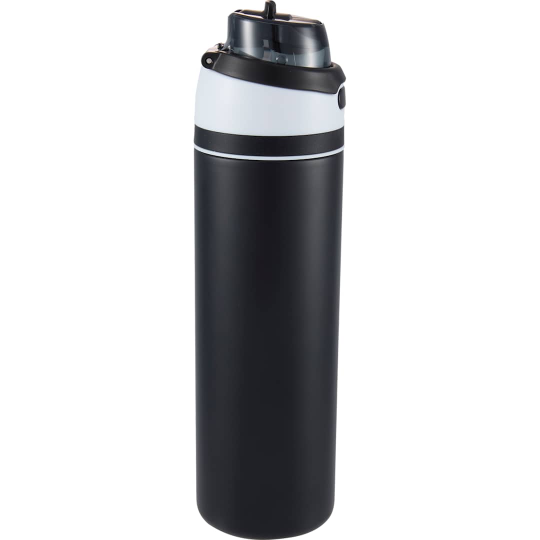 Elvin 28oz Recycled Stainless Flip Straw Bottle, custom water bottle with logo imprint 81