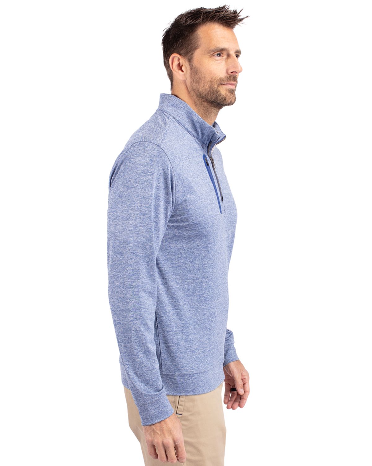 Cutter & Buck Stealth Heathered Mens Quarter Zip 27