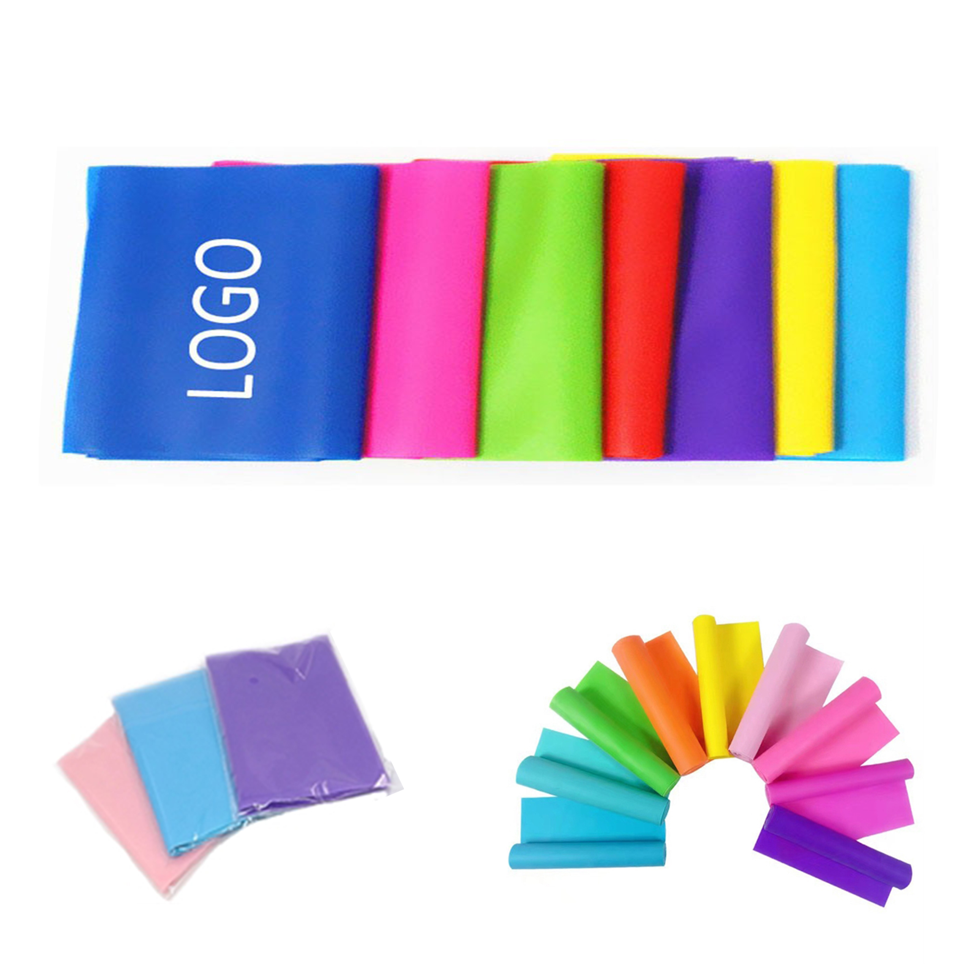 TPE Yoga Exercise Elastic Straps Fitness Tension Bands 5
