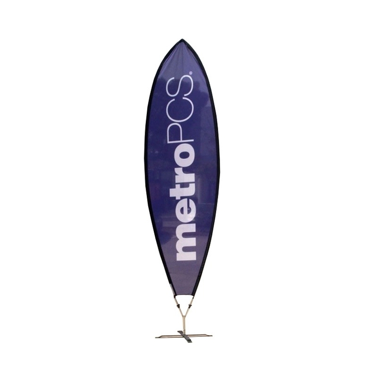 Bullet Flag™ - Printed Advertising Surfer Flag Banner, 12' 9