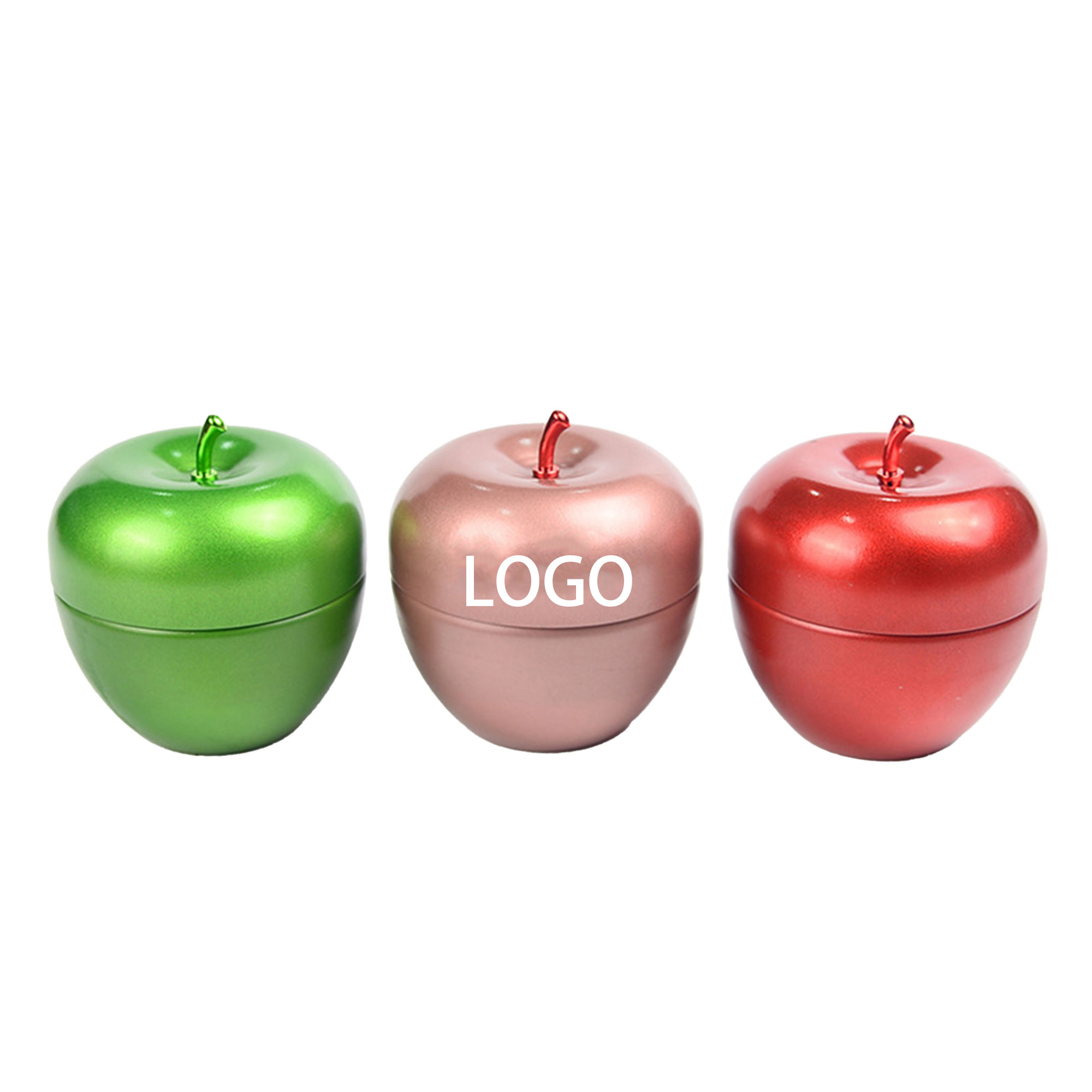 Apple-Shaped Tin Caddy 2