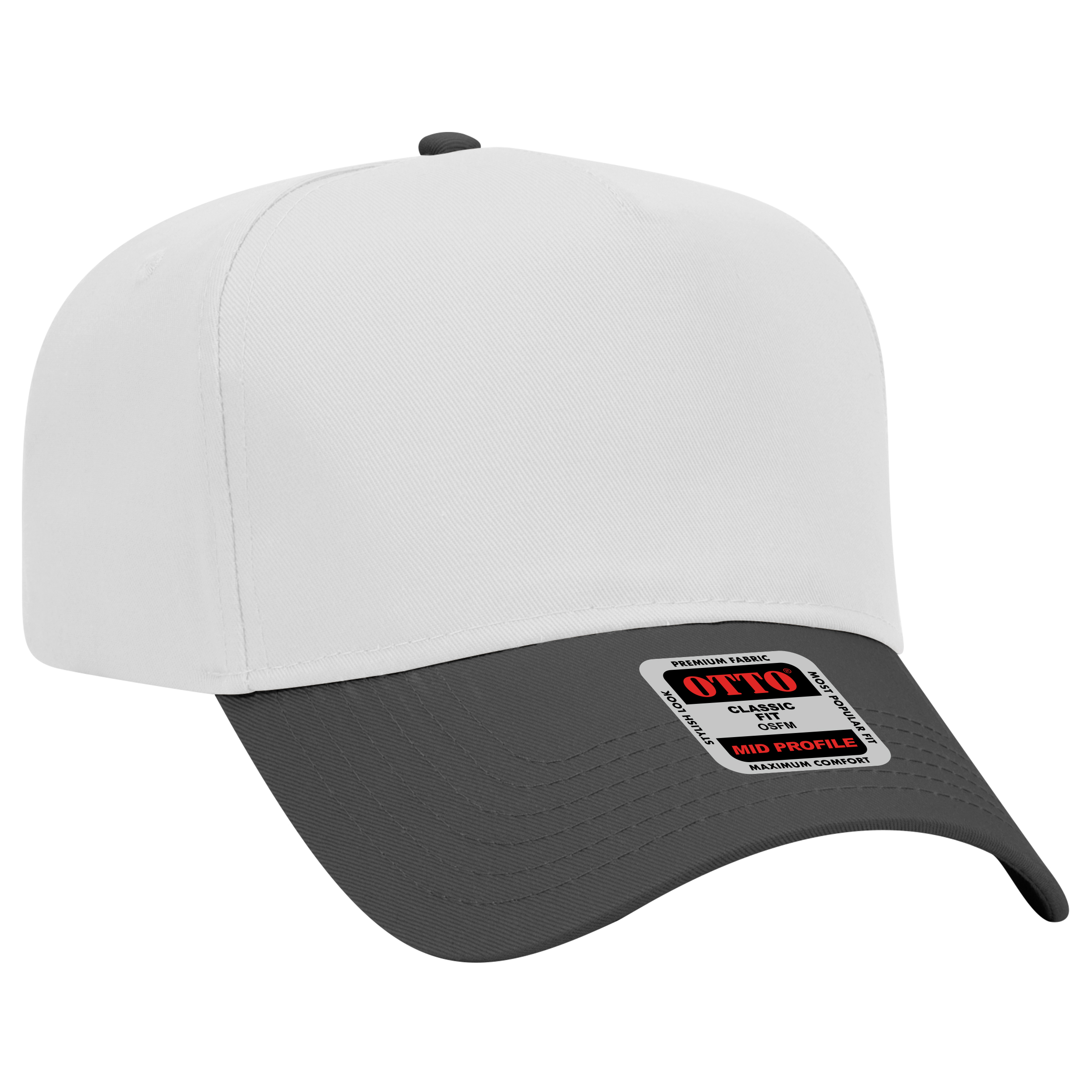 OTTO CAP® 5 Panel Mid Profile Baseball Cap 89