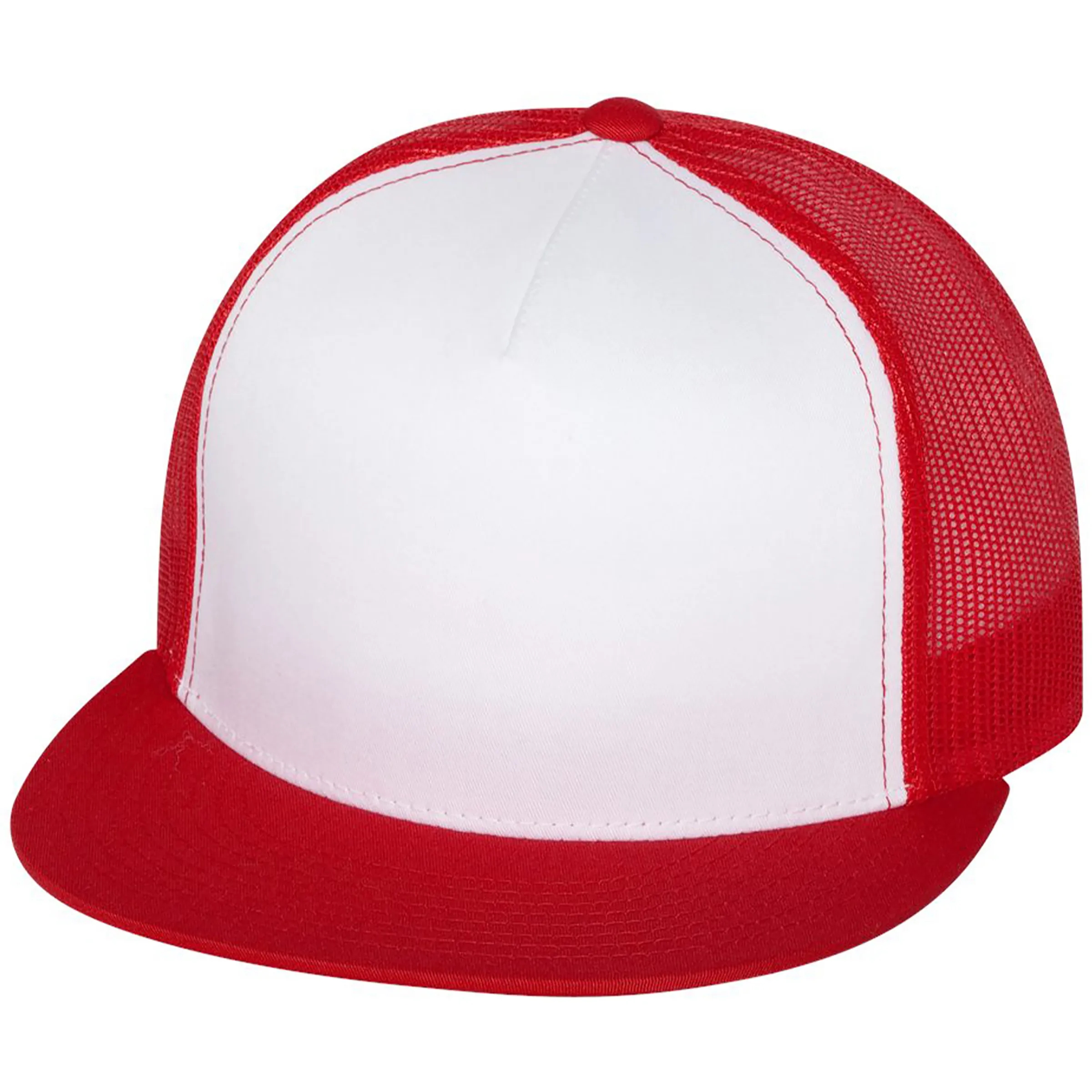 YUPOONG-CLASSIC FLAT BILL TRUCKER CAP 14