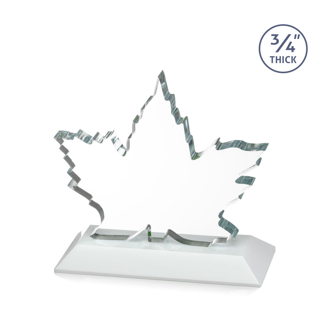 Maple Leaf VividPrint™ Award - White 6