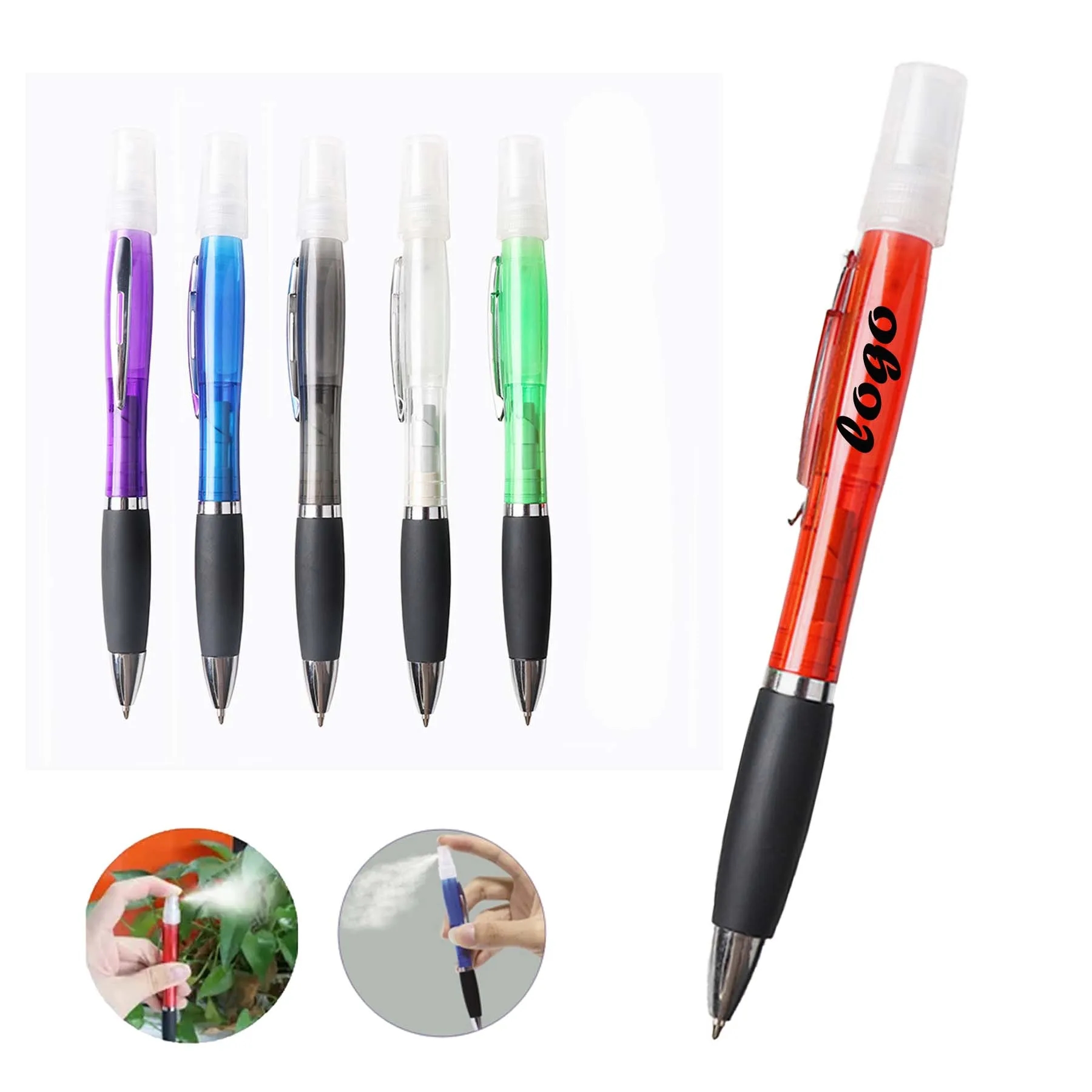 2 in 1 Rotatable Ballpoint Pen With Spray Bottle 1