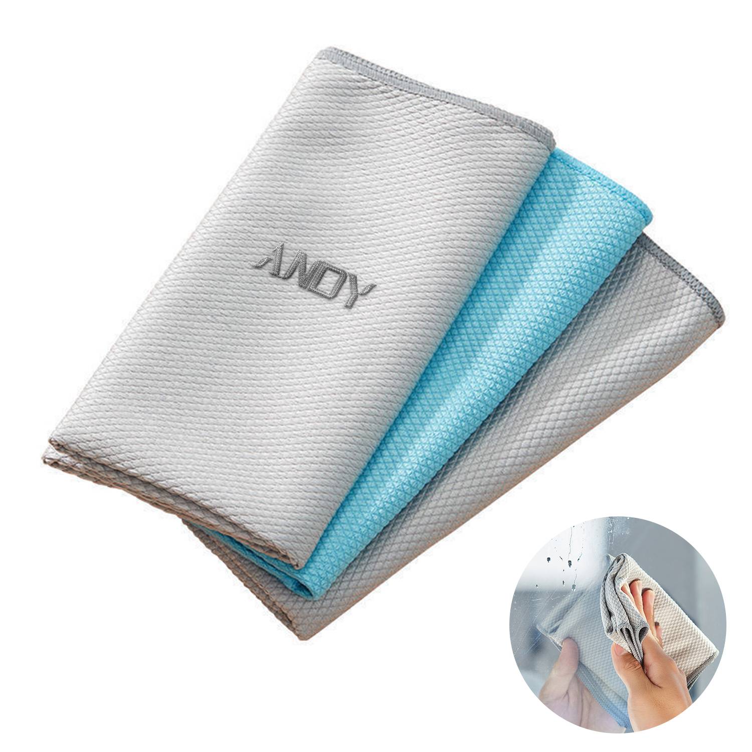 Microfiber Fish Scales Kitchen Cleaning Cloth 2