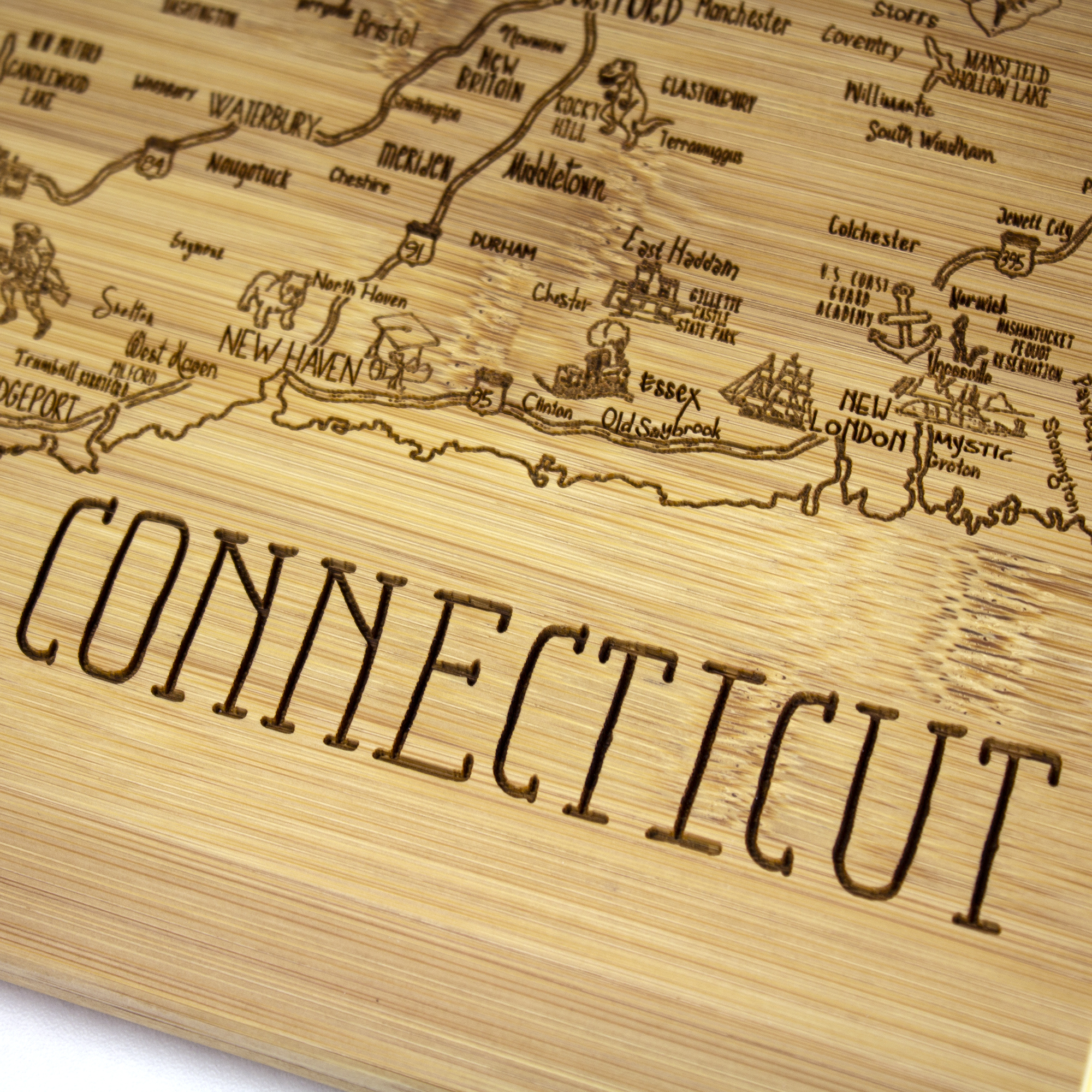A Slice of Life Connecticut Serving & Cutting Board 4