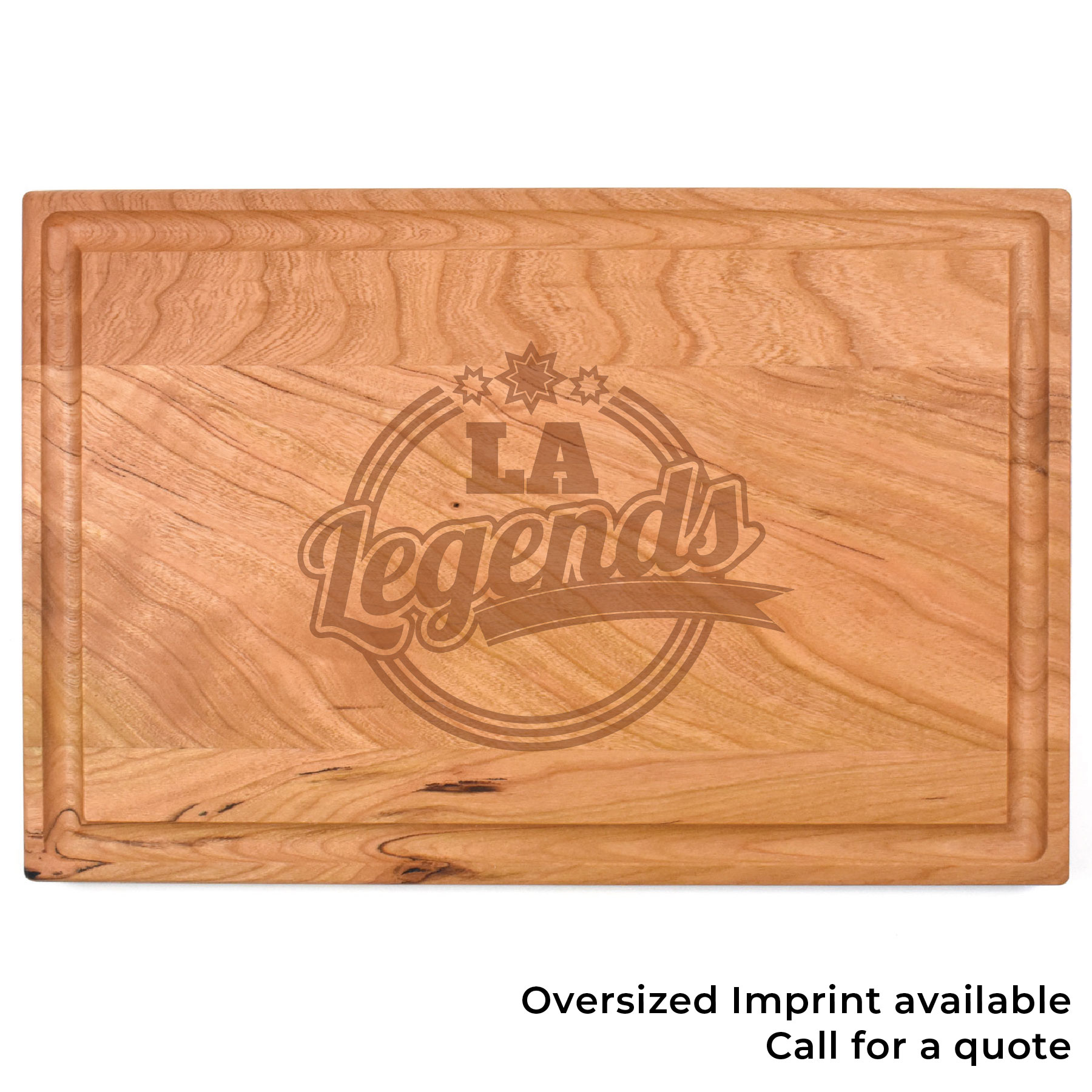 8" x 12" Cherry Rectangular Cutting Board with Juice Groove 6