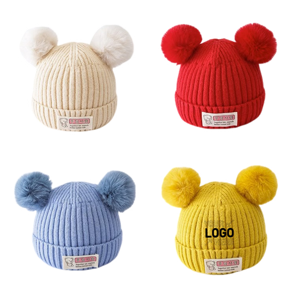Newborn baby woolen knitted hat 2