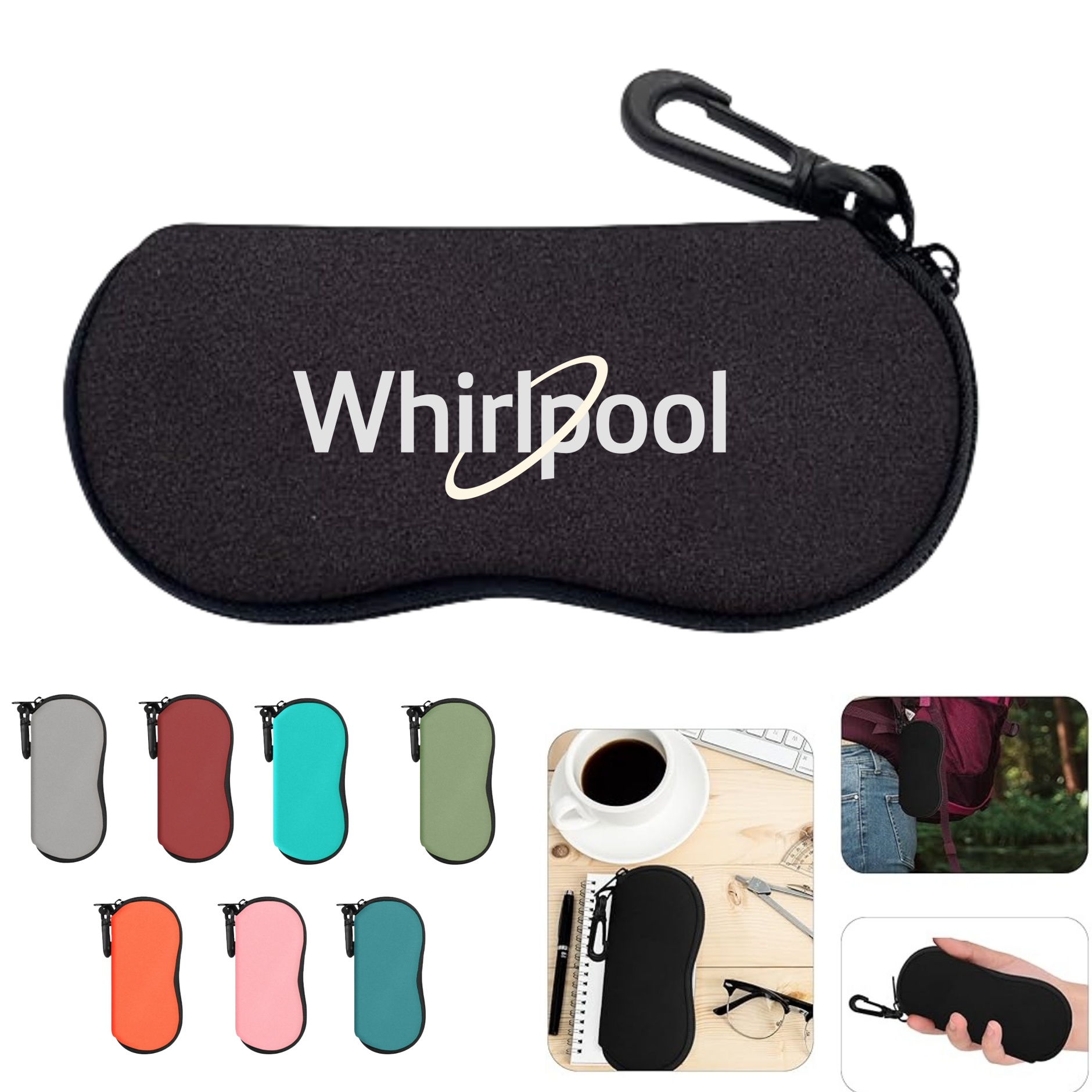 Neoprene Sunglasses Case with Carabiner 2