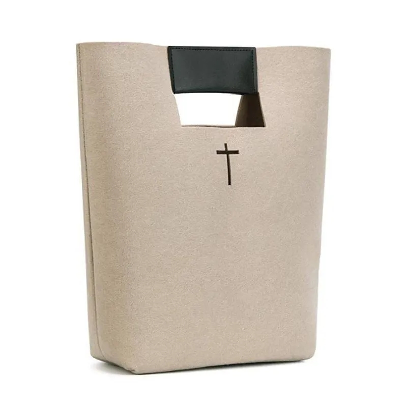 Felt Bible Cover Christian Church Handbags 1