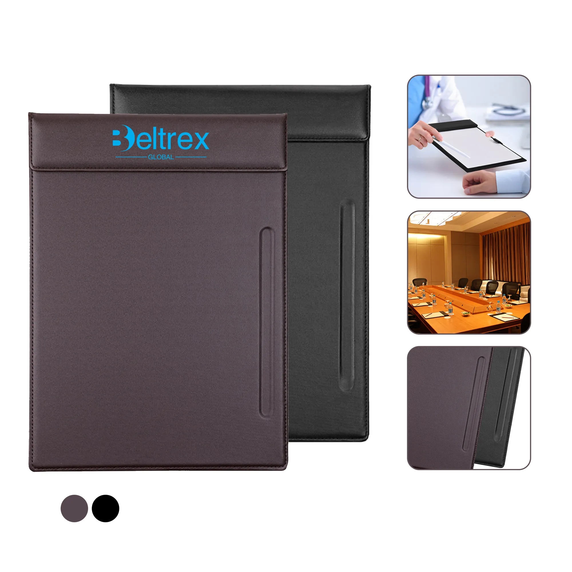 PU Leather A4 Conference Clipboard for Office and Hotels 1