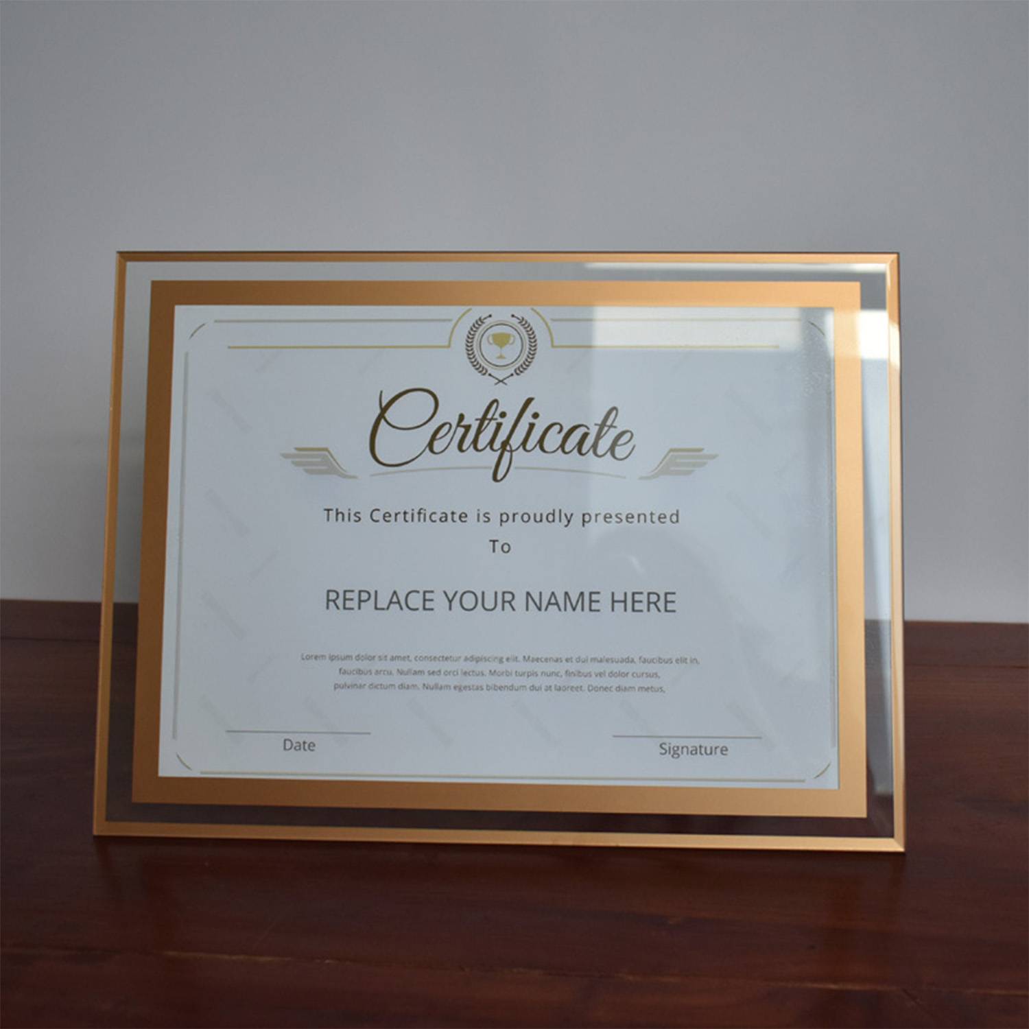 Glass Large Desk Photo Frame 4