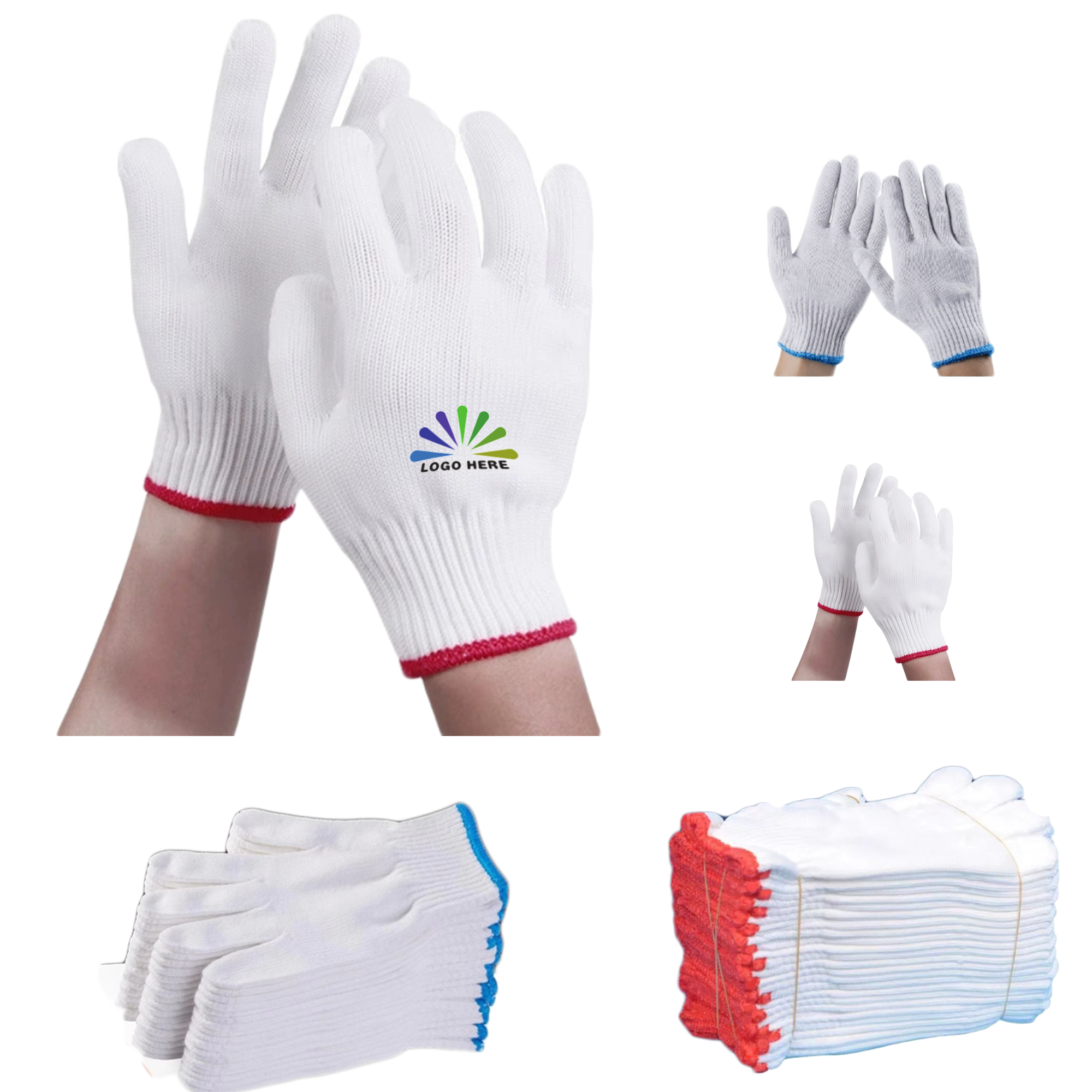 Pure Cotton Knit Work Gloves 2