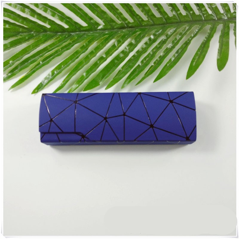 Leather Eye Glasses Sunglasses Shell Hard Case Convenient Lightweight Protector Box Solid Color Pouc 2