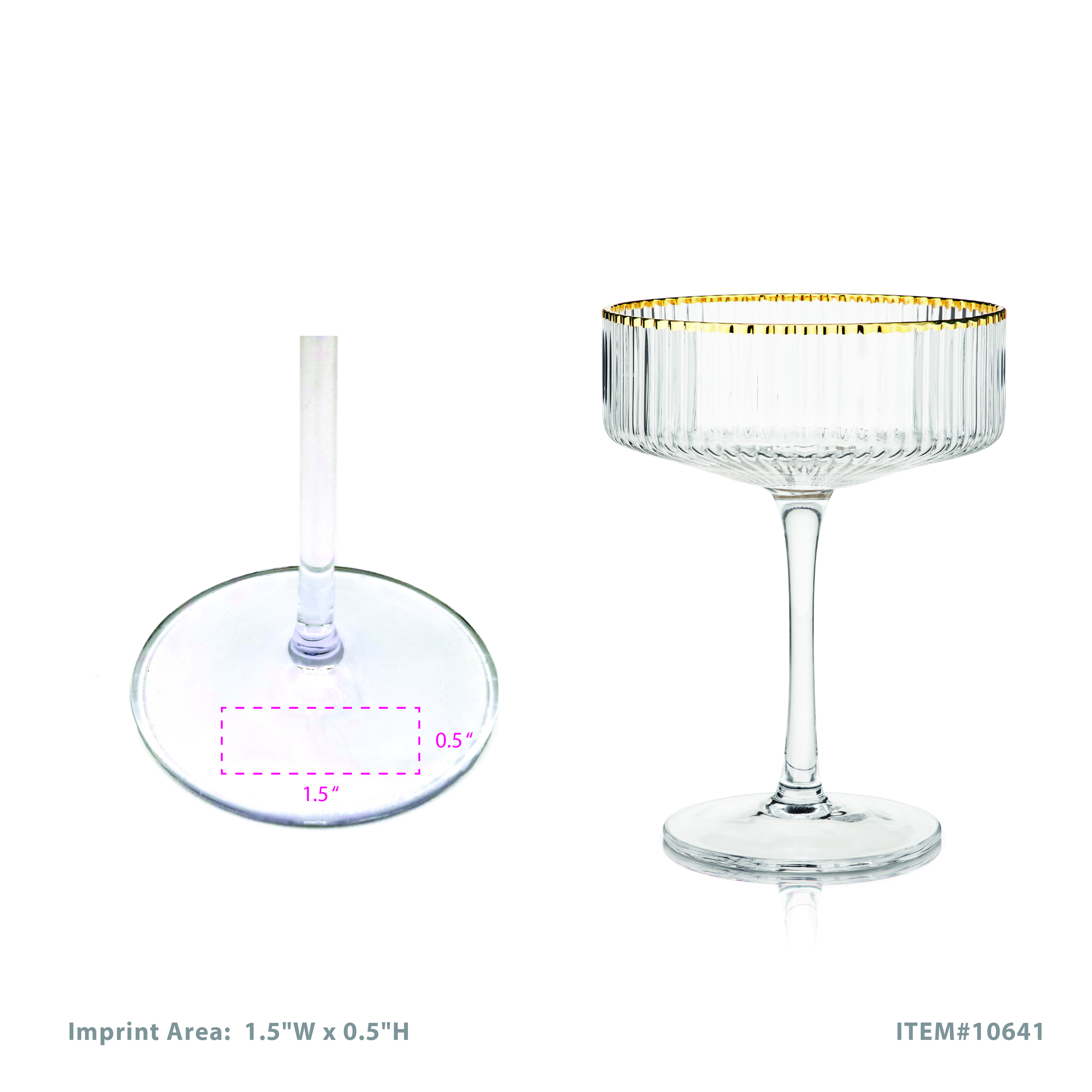 Viski® Meridian Coupe Glass, set of 2 10