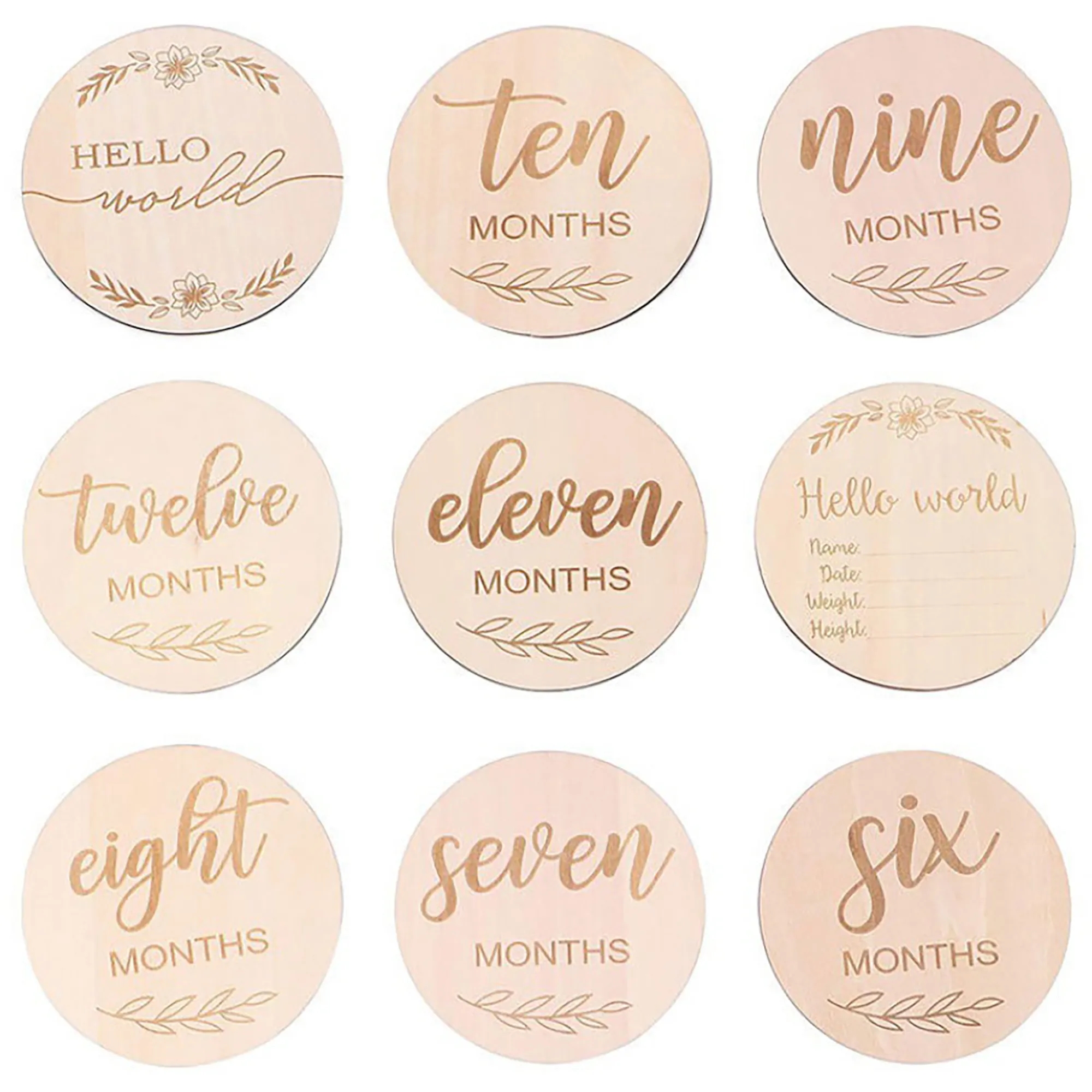 Custom Wooden Round Token Chip MOQ 500pcs 3