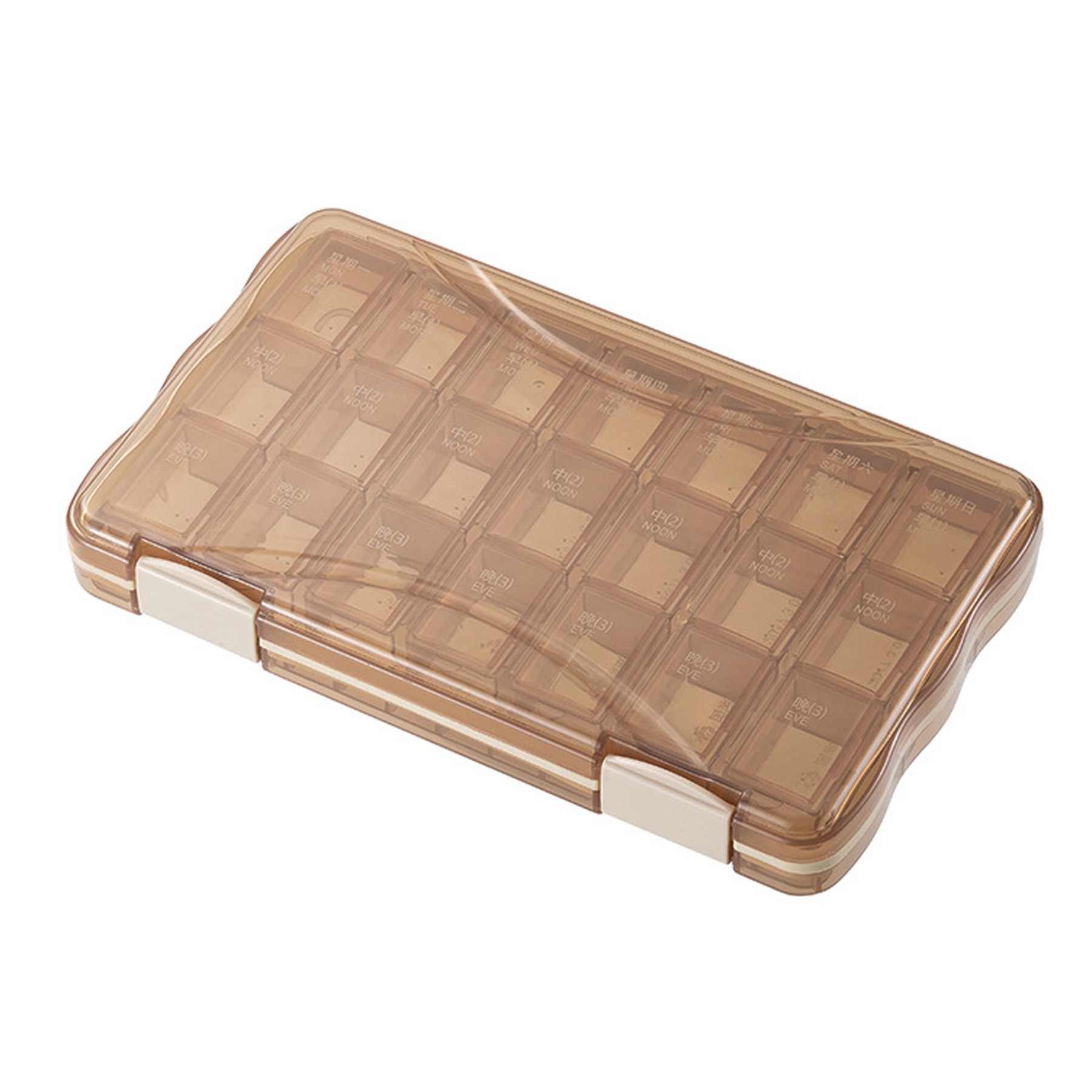 7-Day Pill Box With 21 Compartments 4